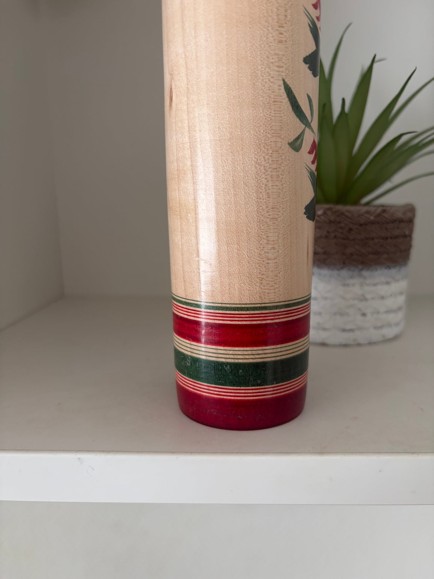 Vintage traditional Yamagata - Sakunami kei kokeshi by Kano Yasushi (1921- 2010)