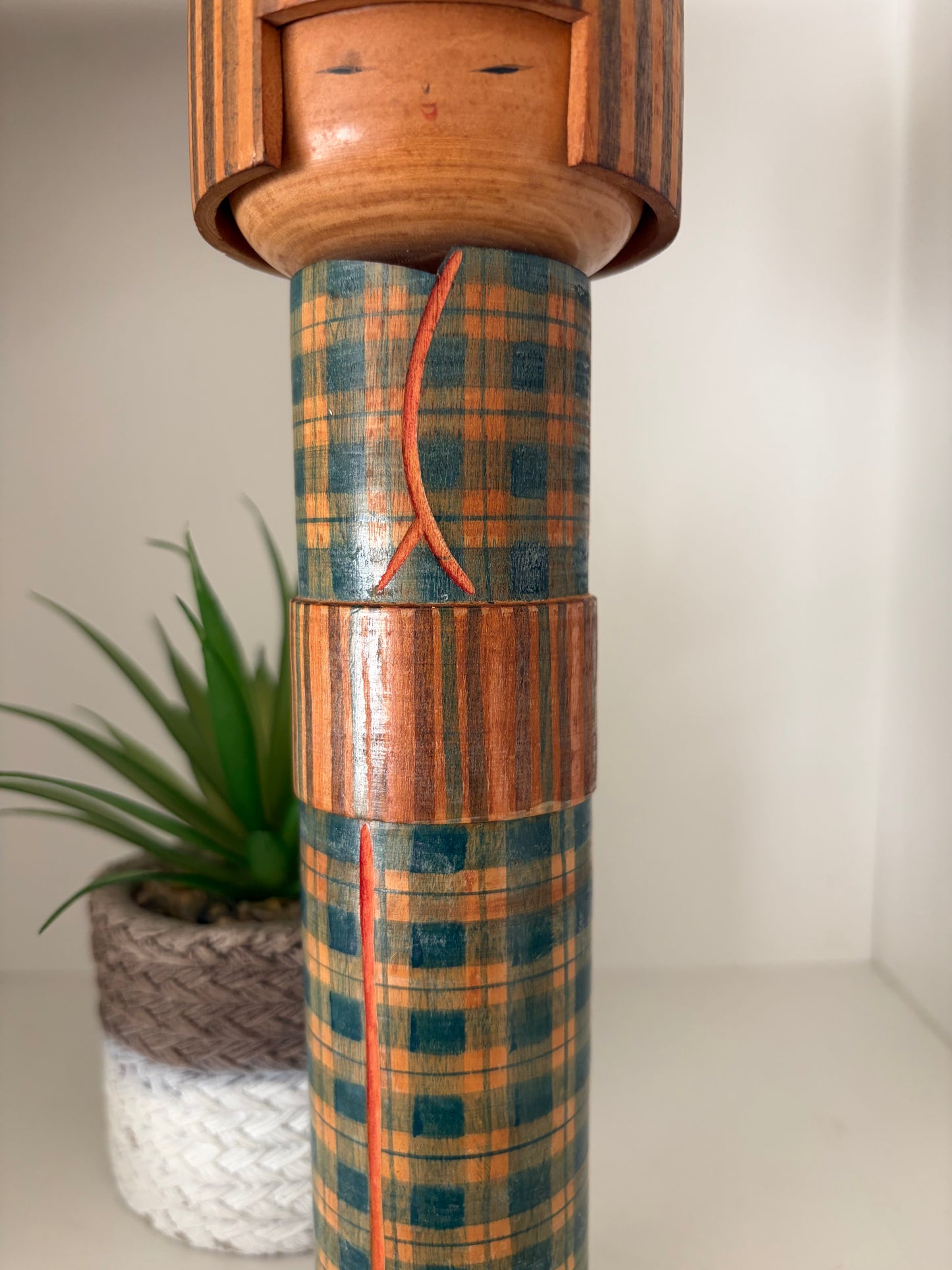 Rare vintage Sosaku kokeshi by Sansaku Sekiguchi (1925-2018)