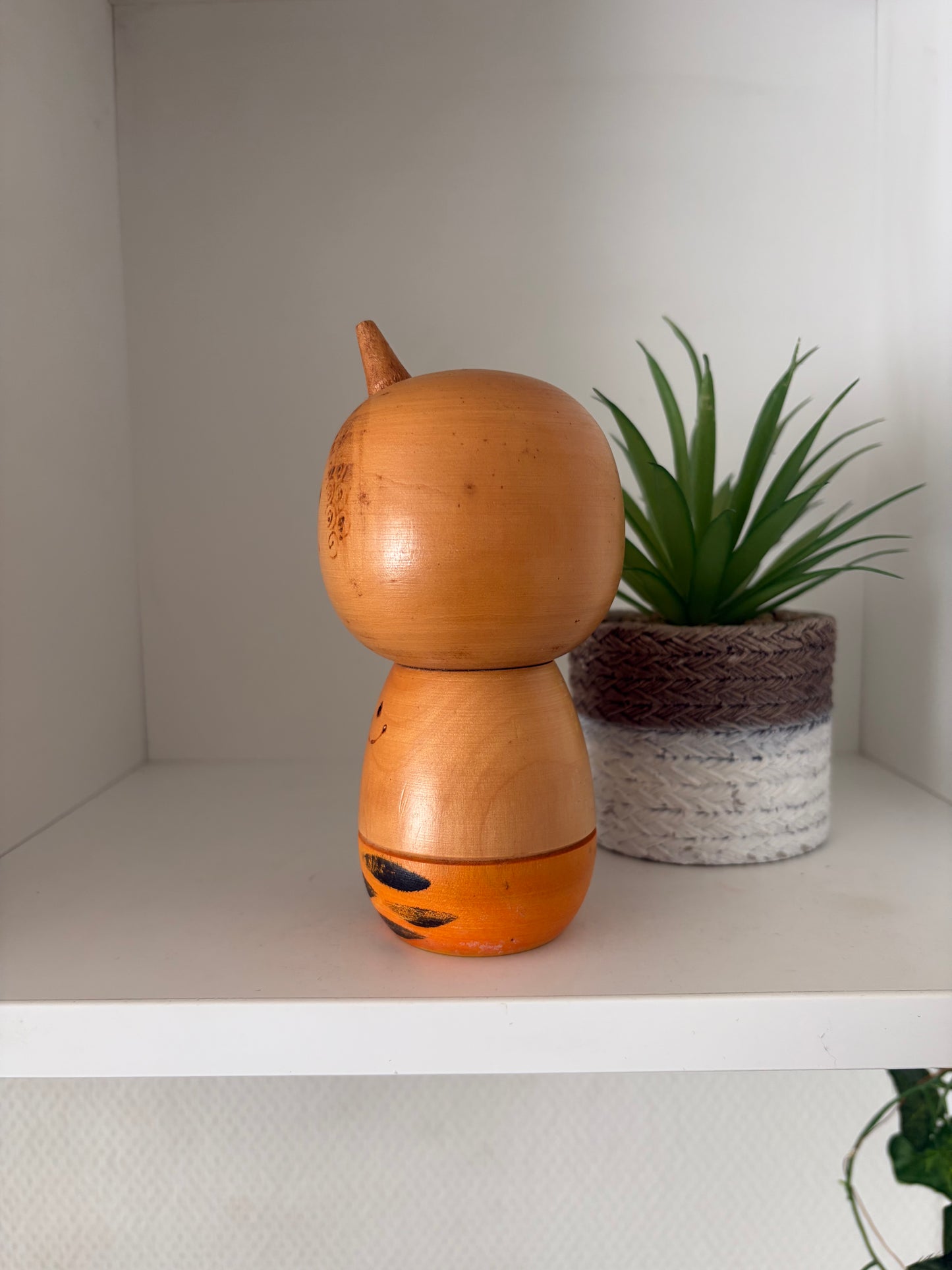 Rare vintage Oni kokeshi by Sato Suigai (1920-)
