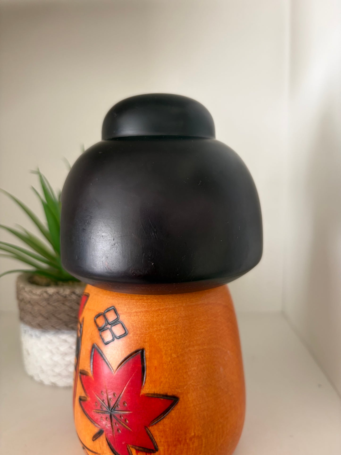 Vintage Gumma kokeshi by Masae Fujikawa (1942-2015)