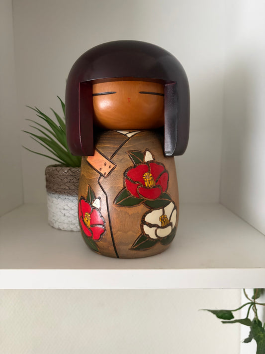 Vintage Gumma kokeshi by Kisaku