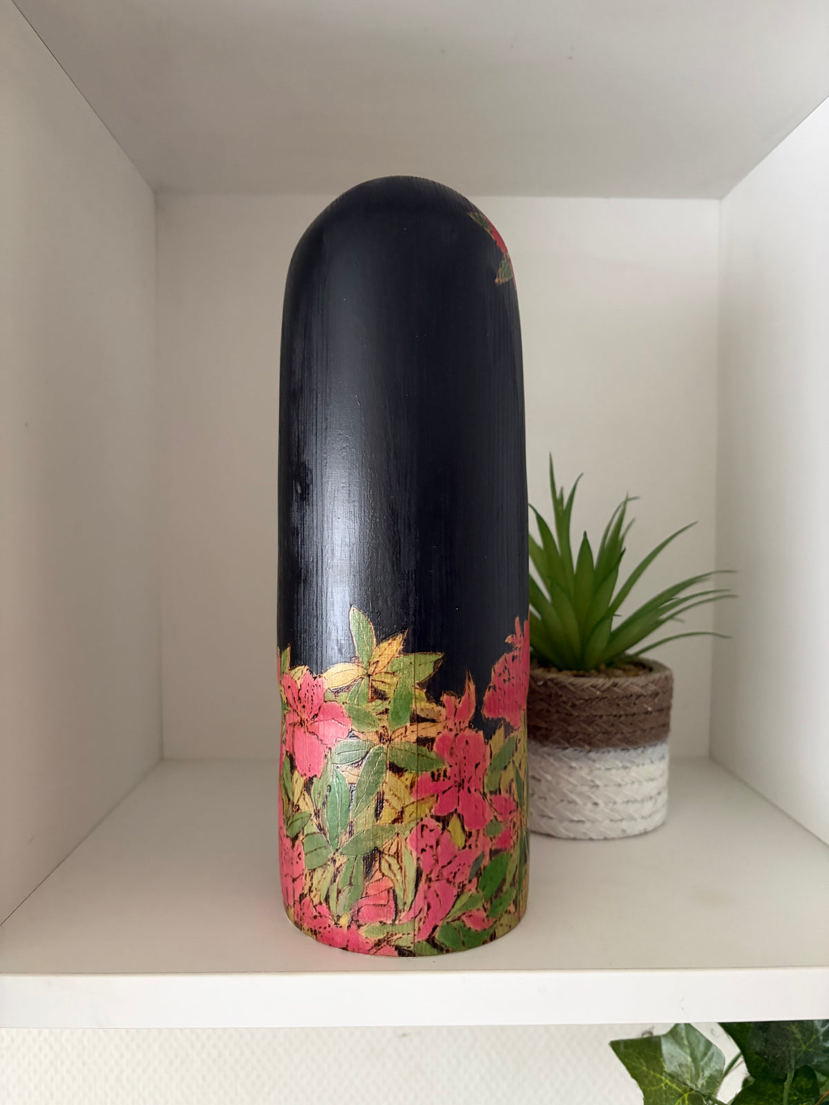 Exclusive one of a kind kokeshi by Yuko Yamazaki
