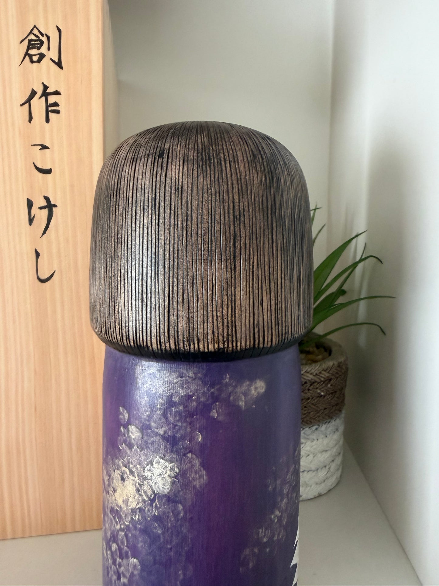 Exclusive one off a kind kokeshi by Nagisa Hirano!