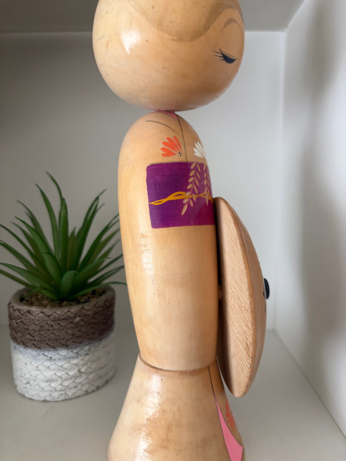 Vintage Sosaku kokeshi by Sadao Kishi (1932-1998)