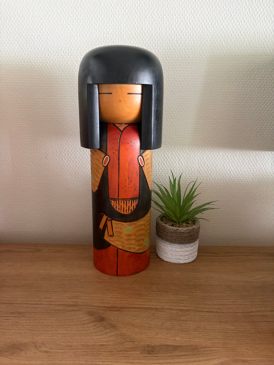 Rare Vintage Gumma kokeshi by Kisaku - XL!