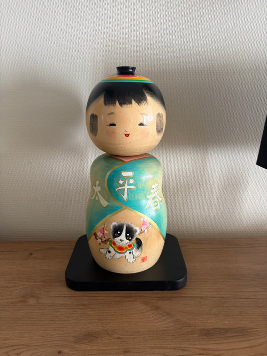 Vintage Sosaku kokeshi by Sato Kouson