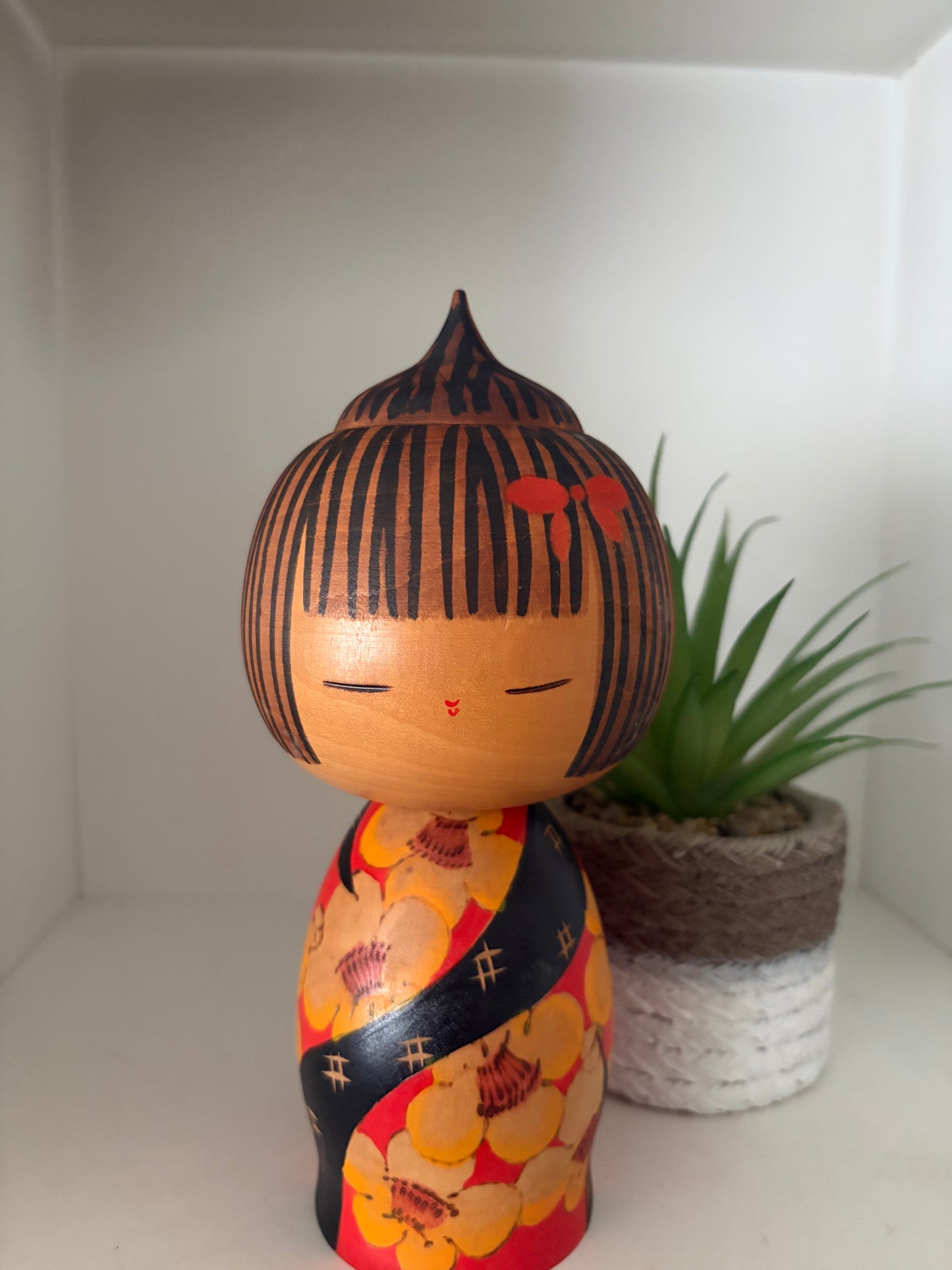Rare vintage Sosaku kokeshi by Yuji Kawase (1938-)