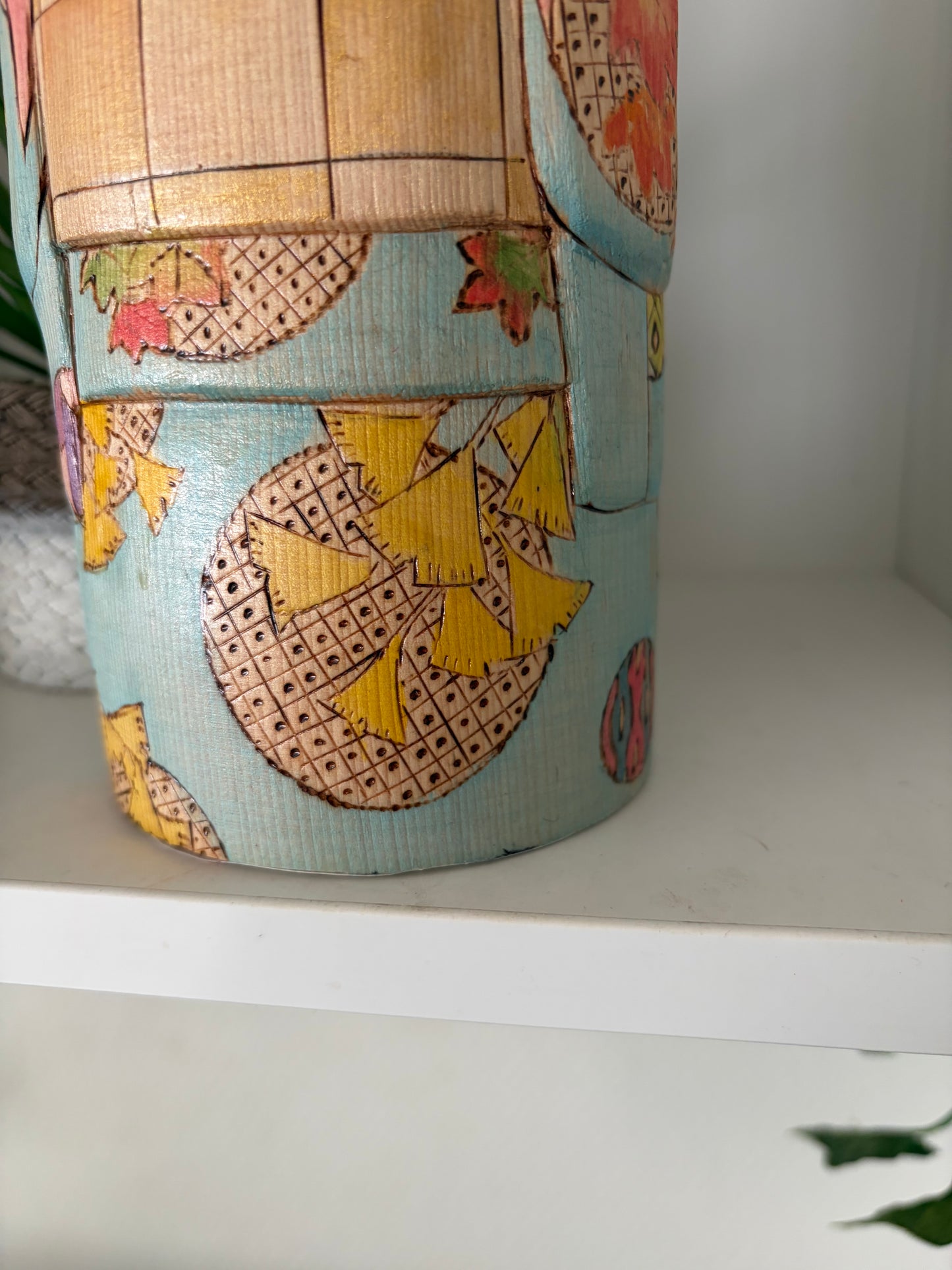 Modern Sosaku kokeshi by Yuko Yamazaki is part of her Halloween Series - With box
