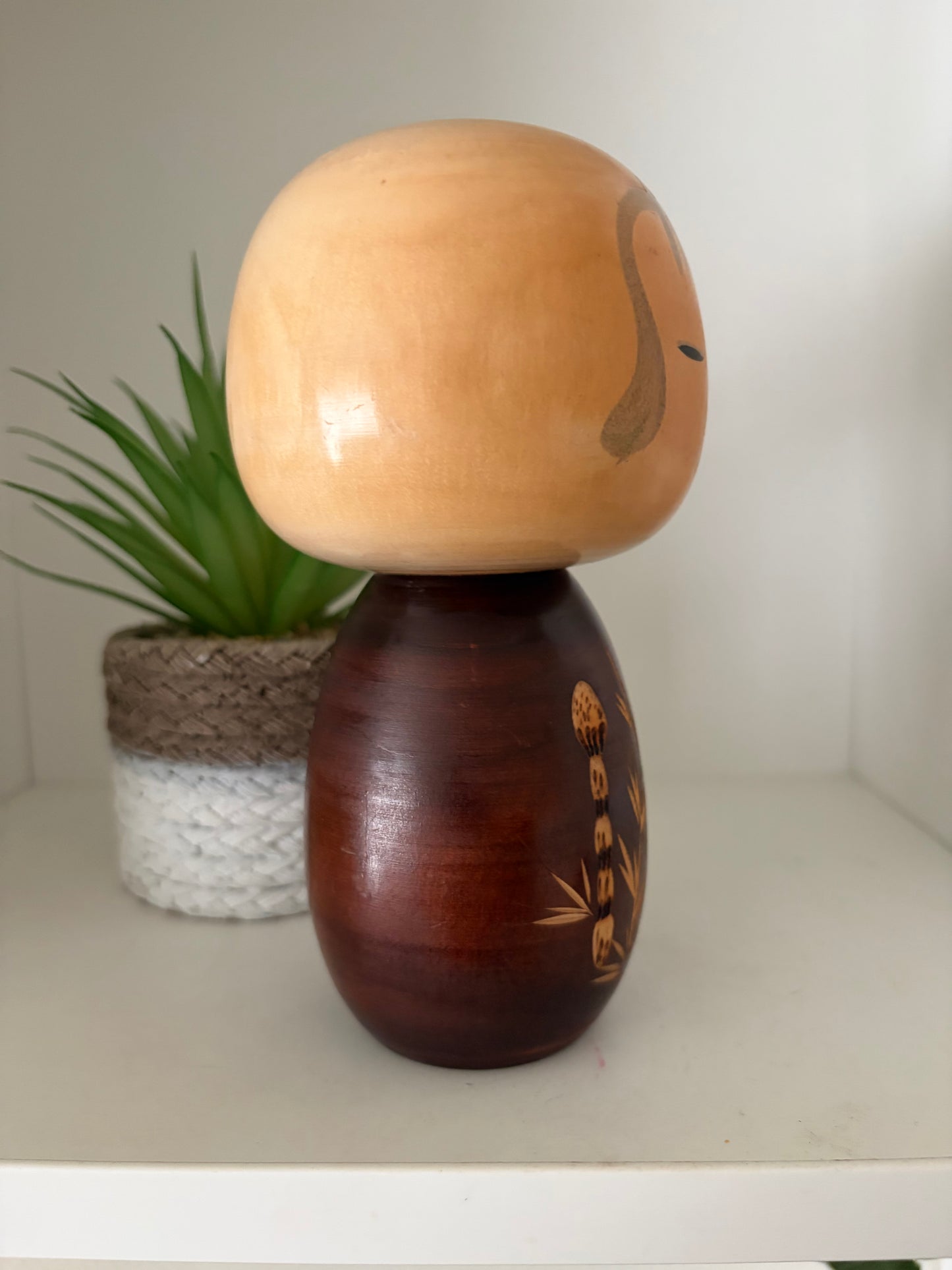 Vintage Sosaku kokeshi by Yuji Kawase (1938-)