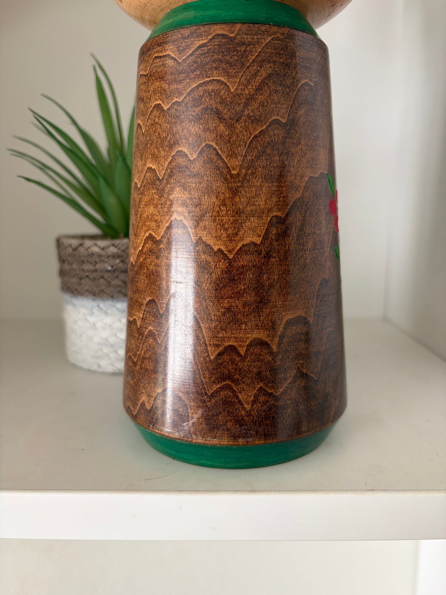 Rare Sosaku Kokeshi By Akinori Takahashi (1957-) - TSUBAKINOKO