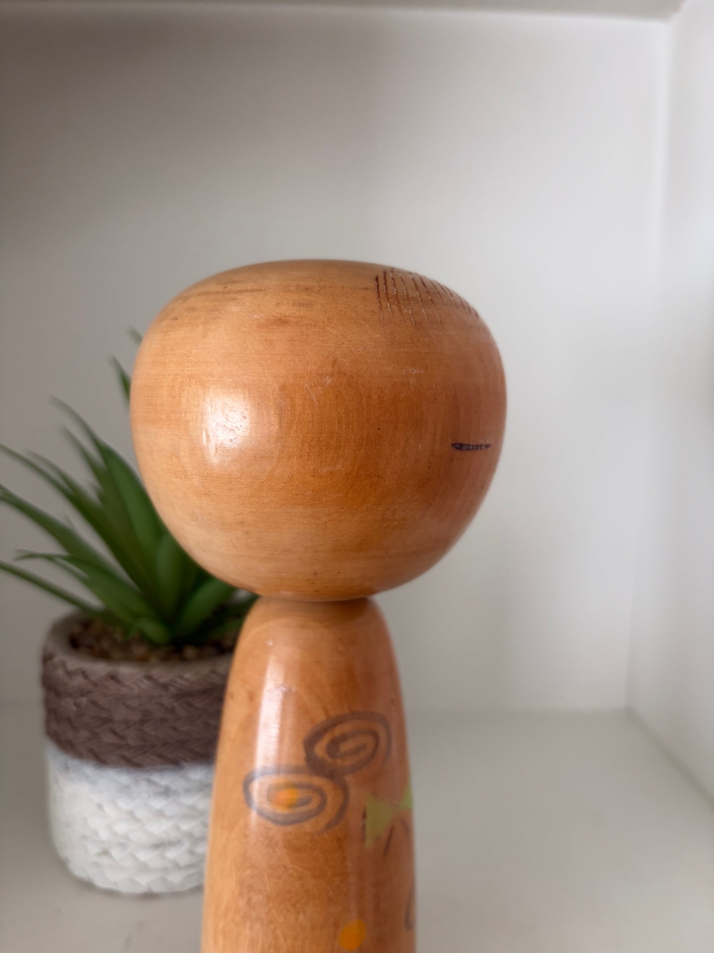 Rare vintage Sosaku kokeshi by Yuji Kawase (1938-)