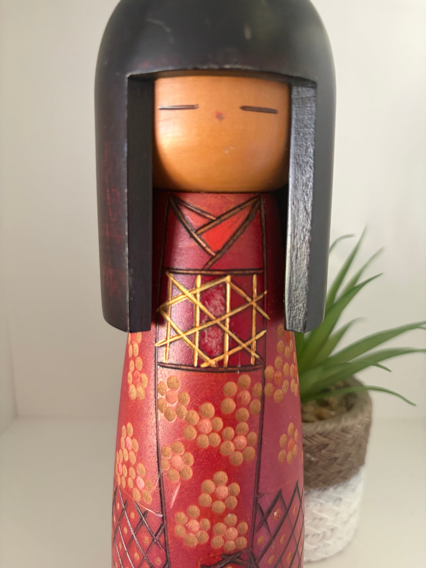Vintage Gumma kokeshi by Kazuo Takamizawa (1927-)