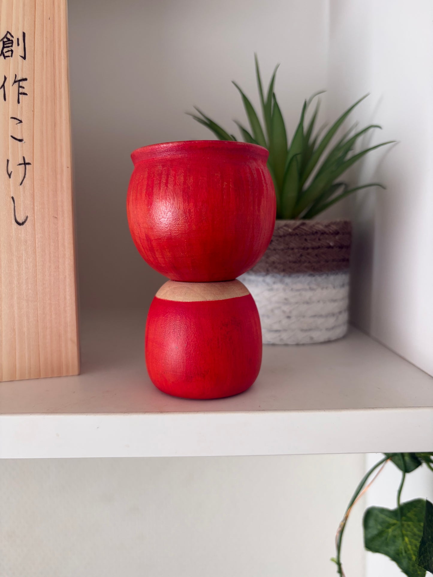 Exclusive One off a kind kokeshi by Nagisa Hirano!