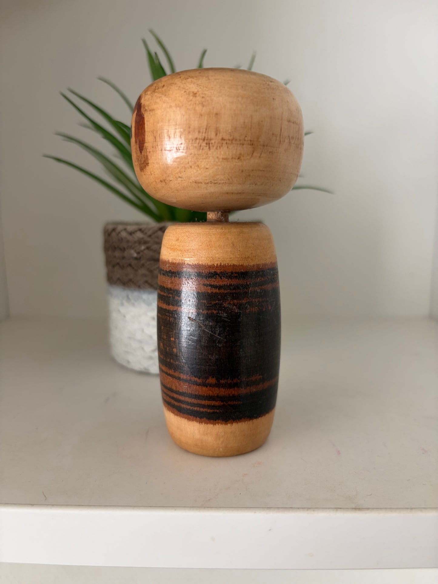 Rare Vintage Creative Kokeshi by renowned artisan Ikuyoshi Yokozuka