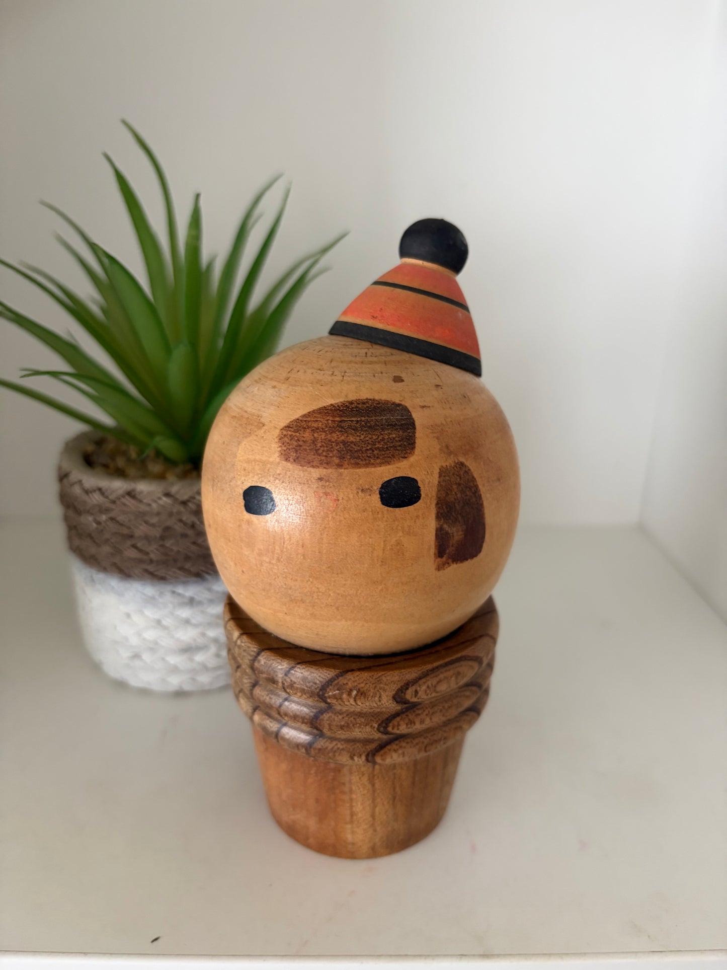 Rare Vintage Creative Kokeshi by renowned artisan Ikuyoshi Yokozuka