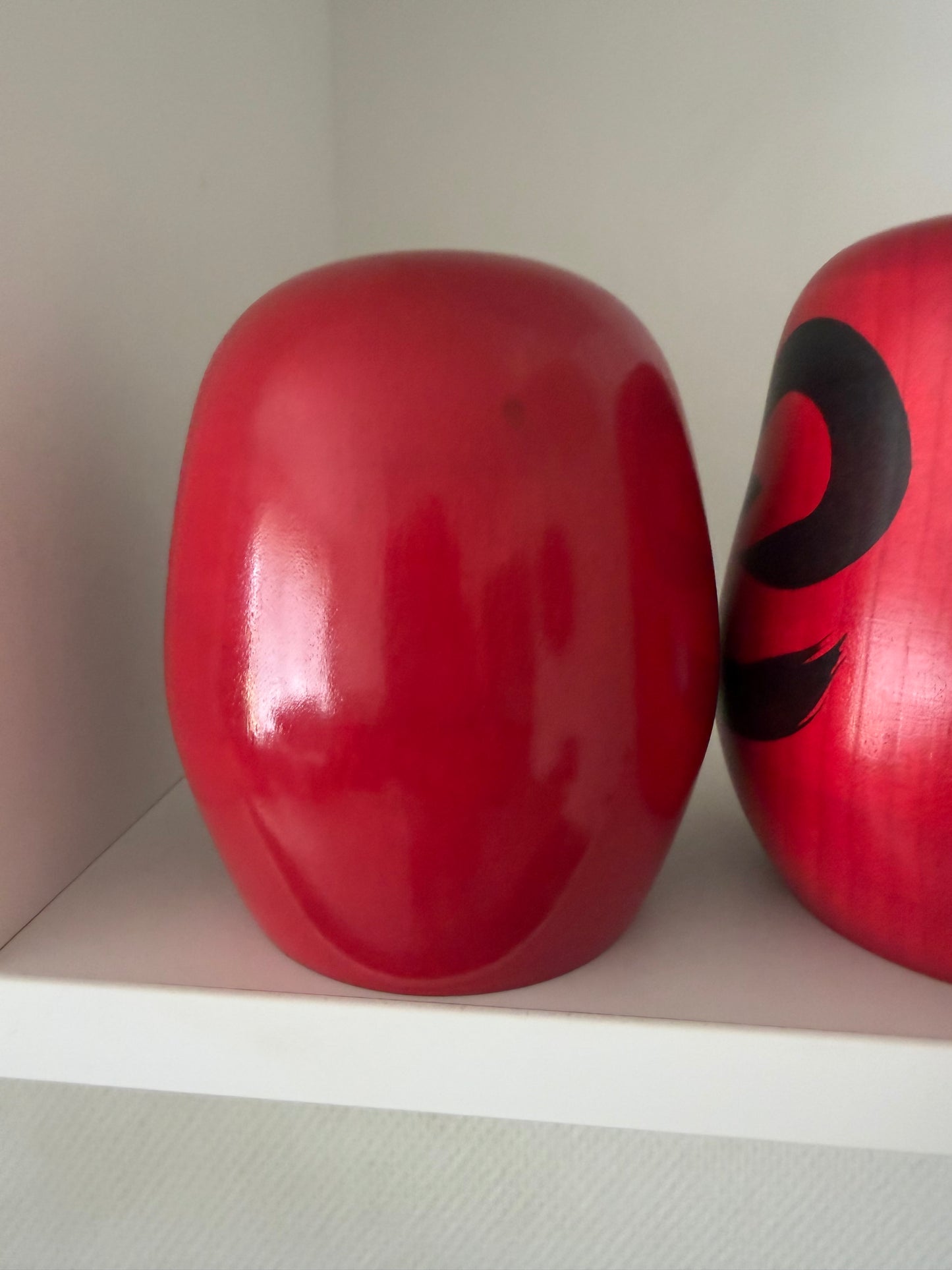 Complete first edition collection of 10 Daruma kokeshi by the Sony Family Club