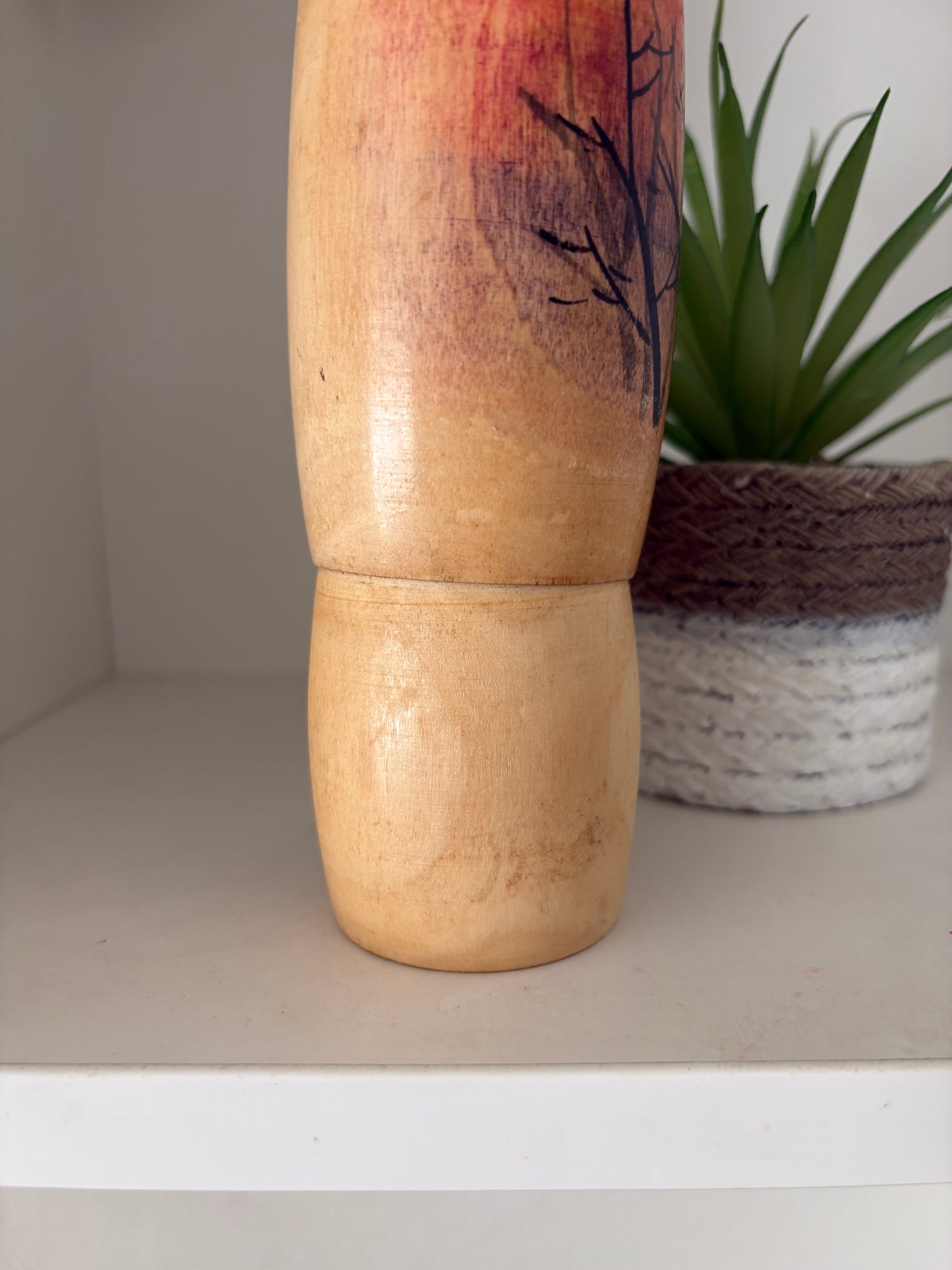Vintage Sosaku kokeshi by Yajima Suiho (1915-)