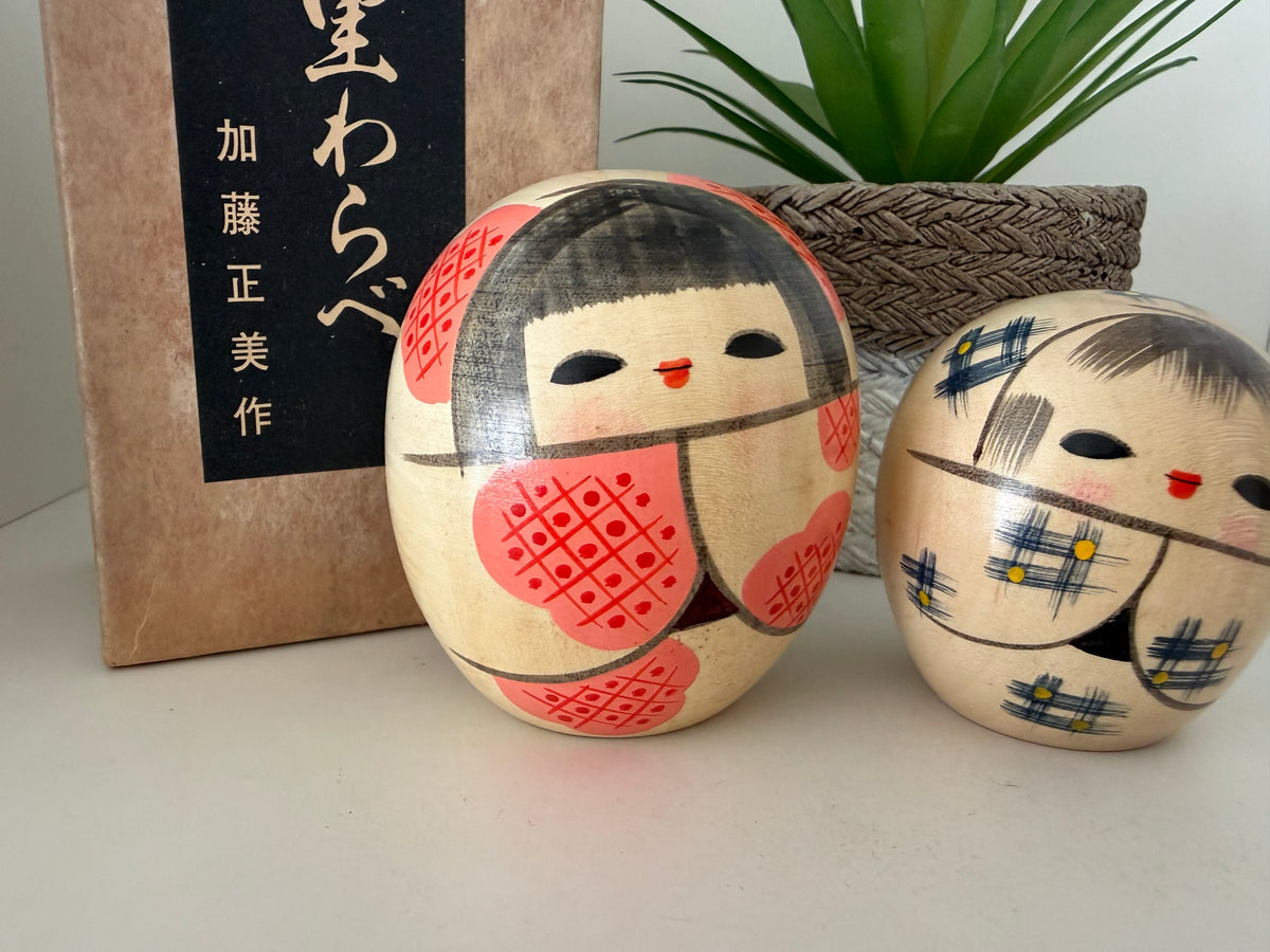 Vintage Sosaku kokeshi by Kato Masami