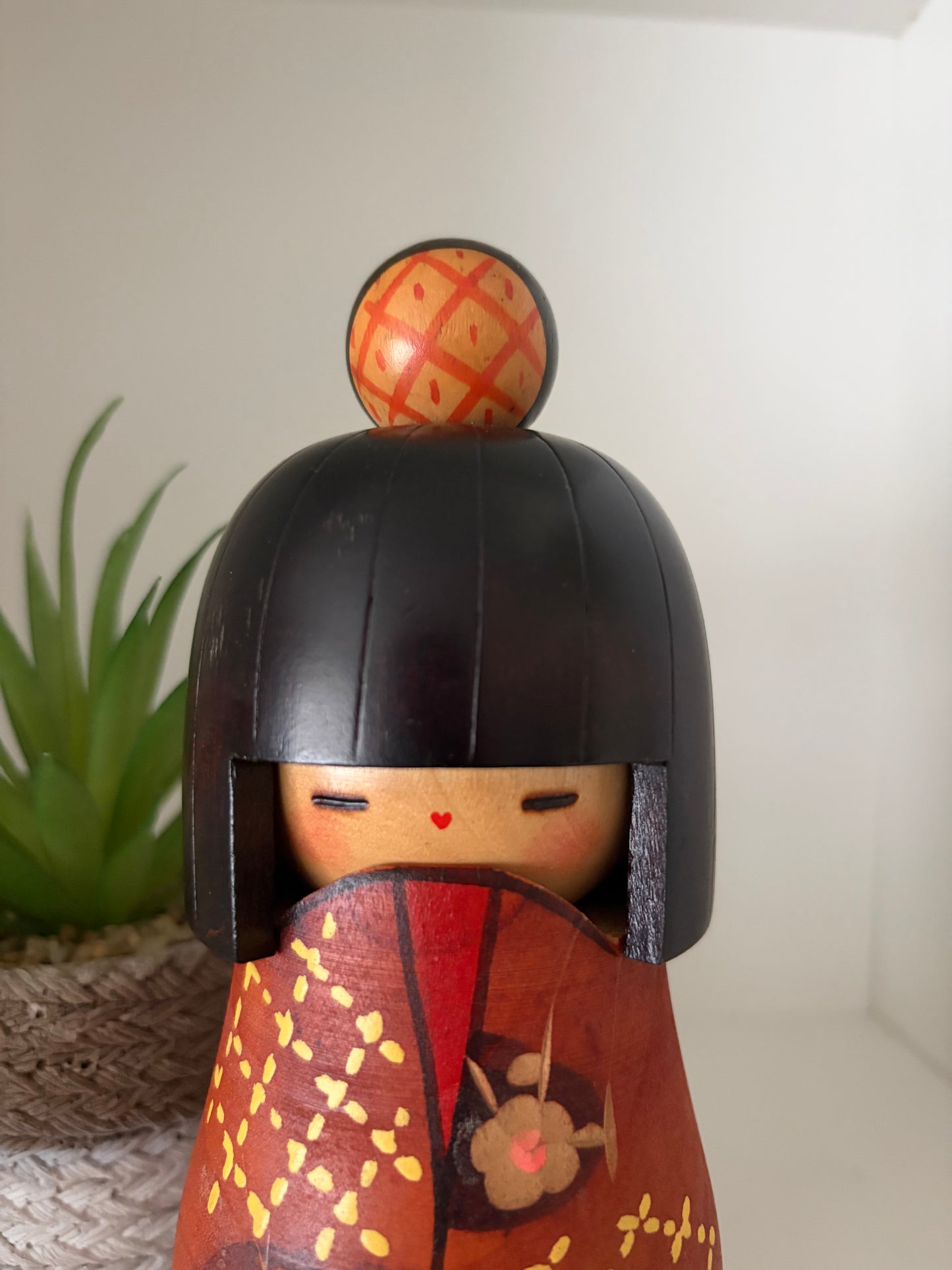 Vintage Gumma Kokeshi By Kazuo Takamizawa (1927-)
