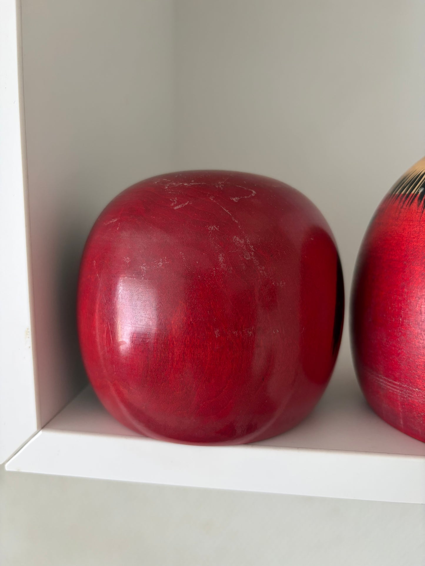 Complete first edition collection of 10 Daruma kokeshi by the Sony Family Club