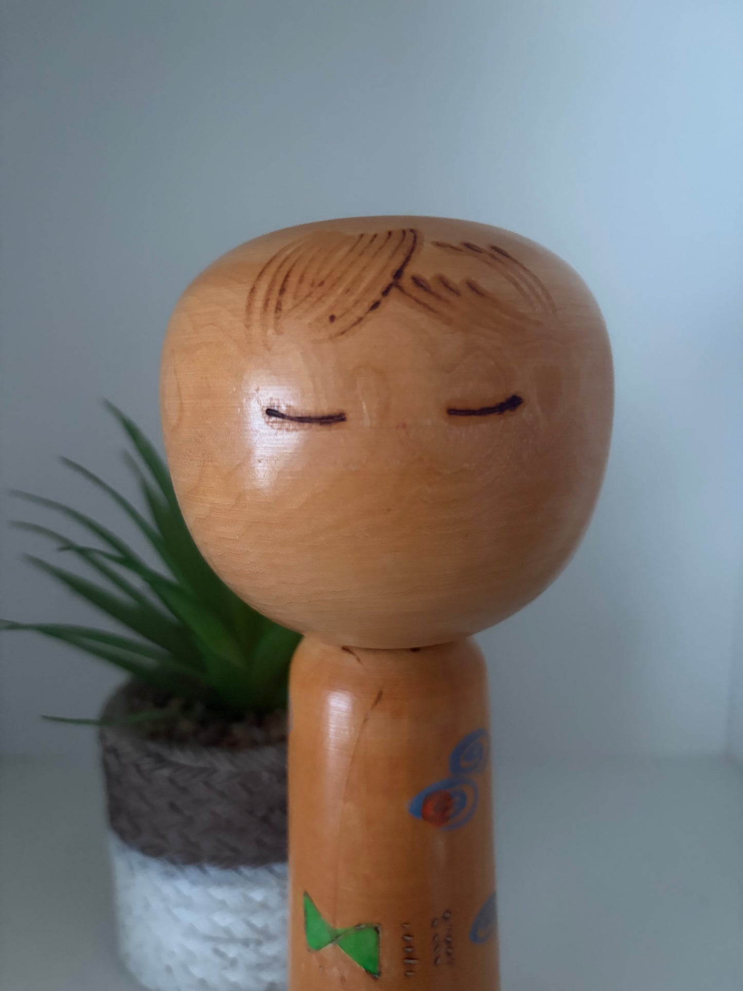 Rare vintage Sosaku kokeshi by Yuji Kawase (1938-)