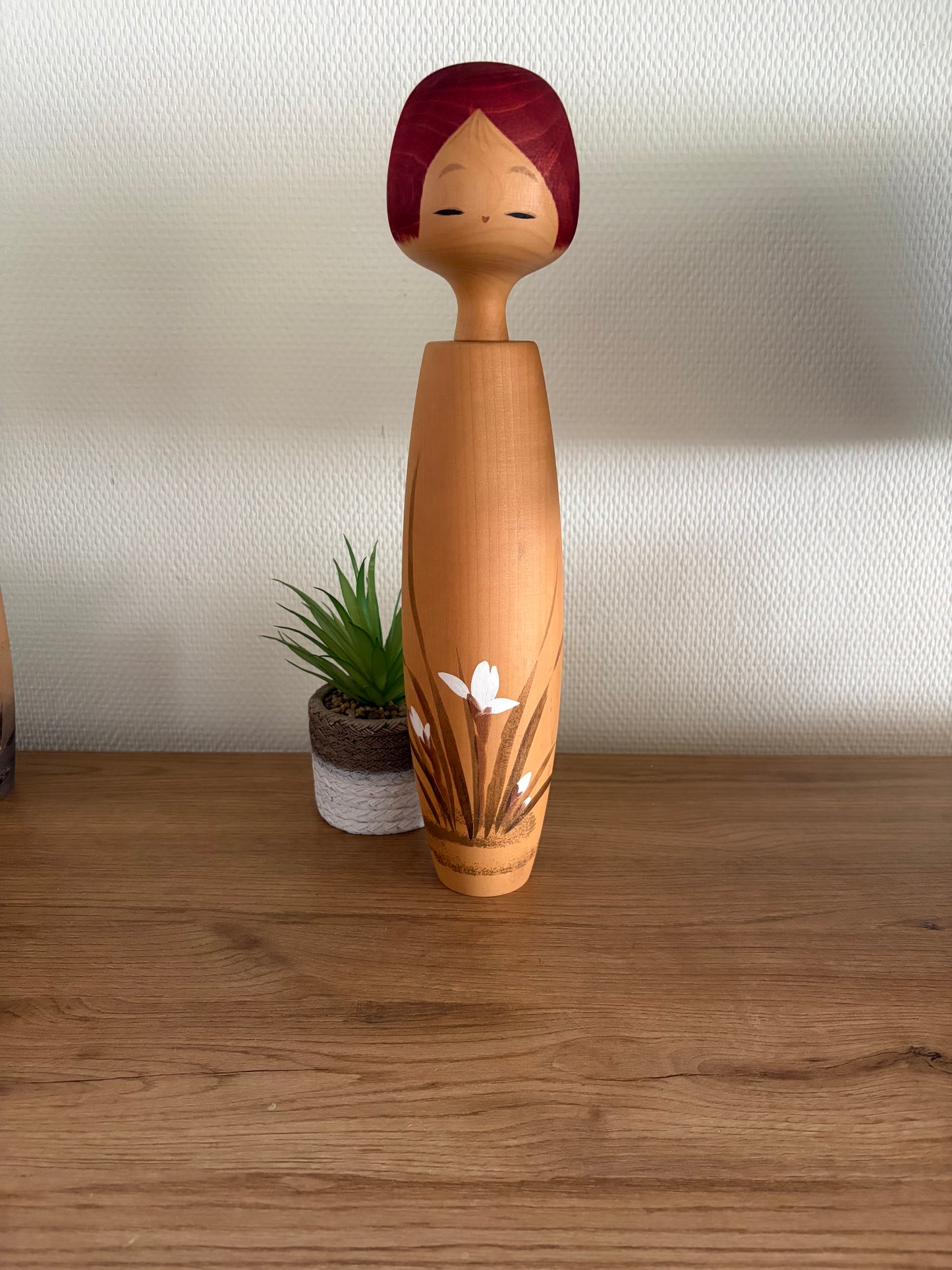 Exclusive vintage Sosaku kokeshi by Aoki Ryoka (1931-)