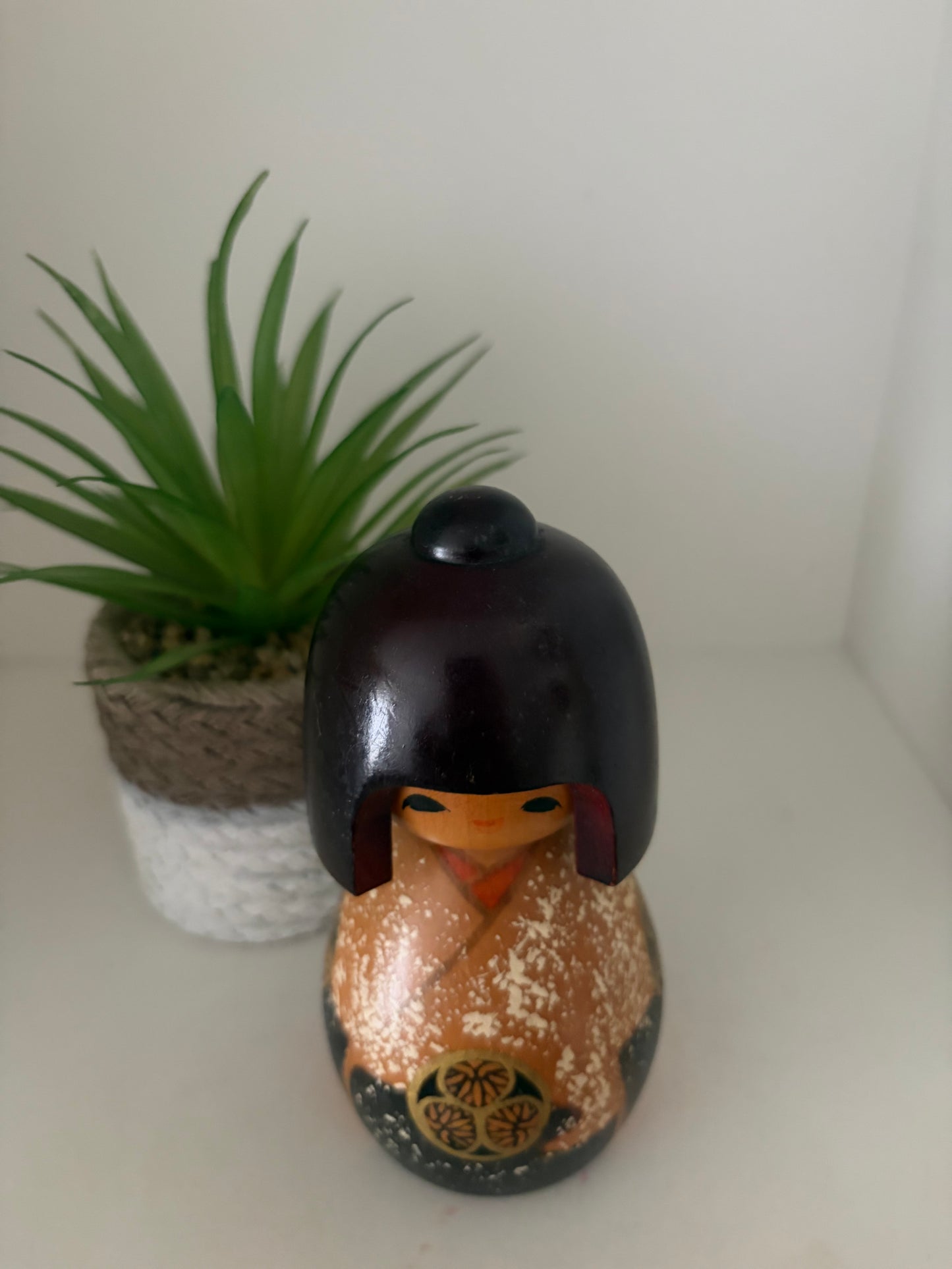 Rare Vintage Sosaku kokeshi by Aoki Ryoka (1931-)
