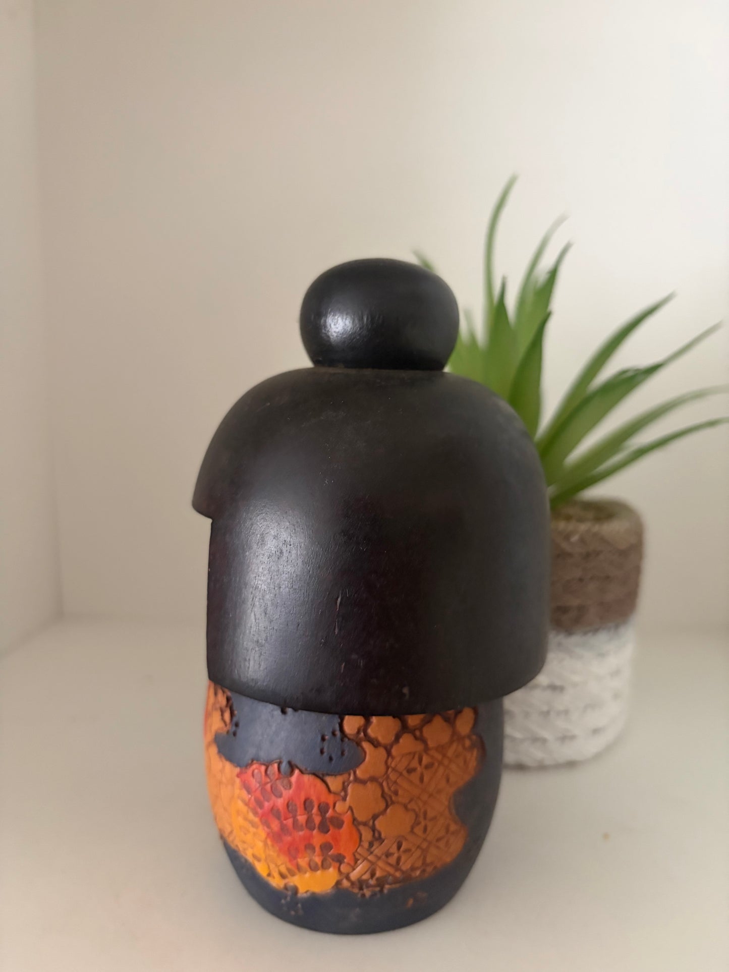 Vintage Gumma kokeshi made by Kazuo Takamizawa (1927-)