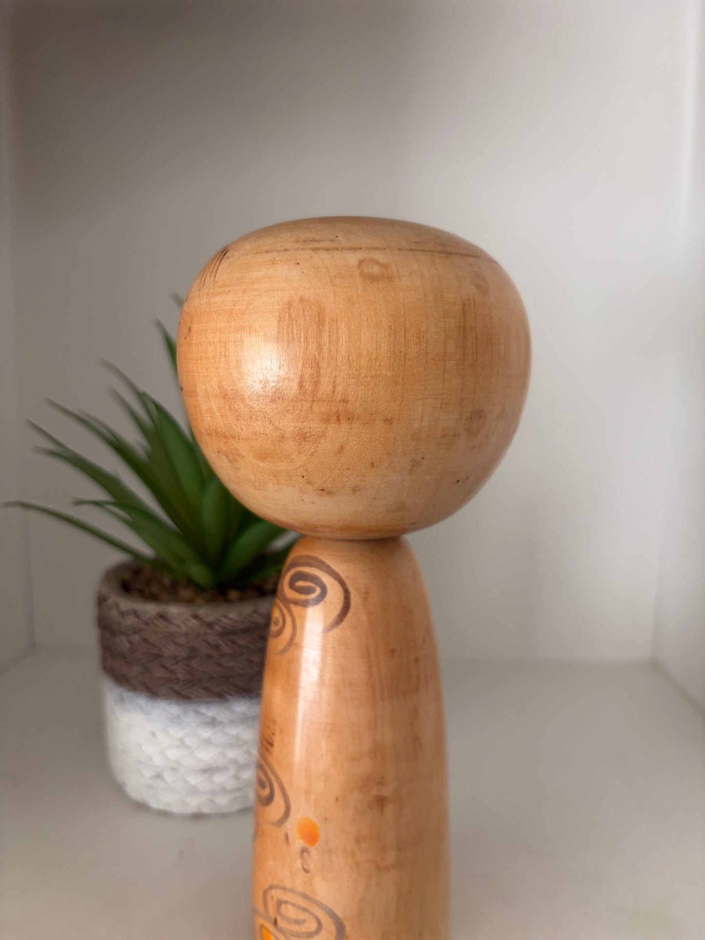 Rare vintage Sosaku kokeshi by Yuji Kawase (1938-)