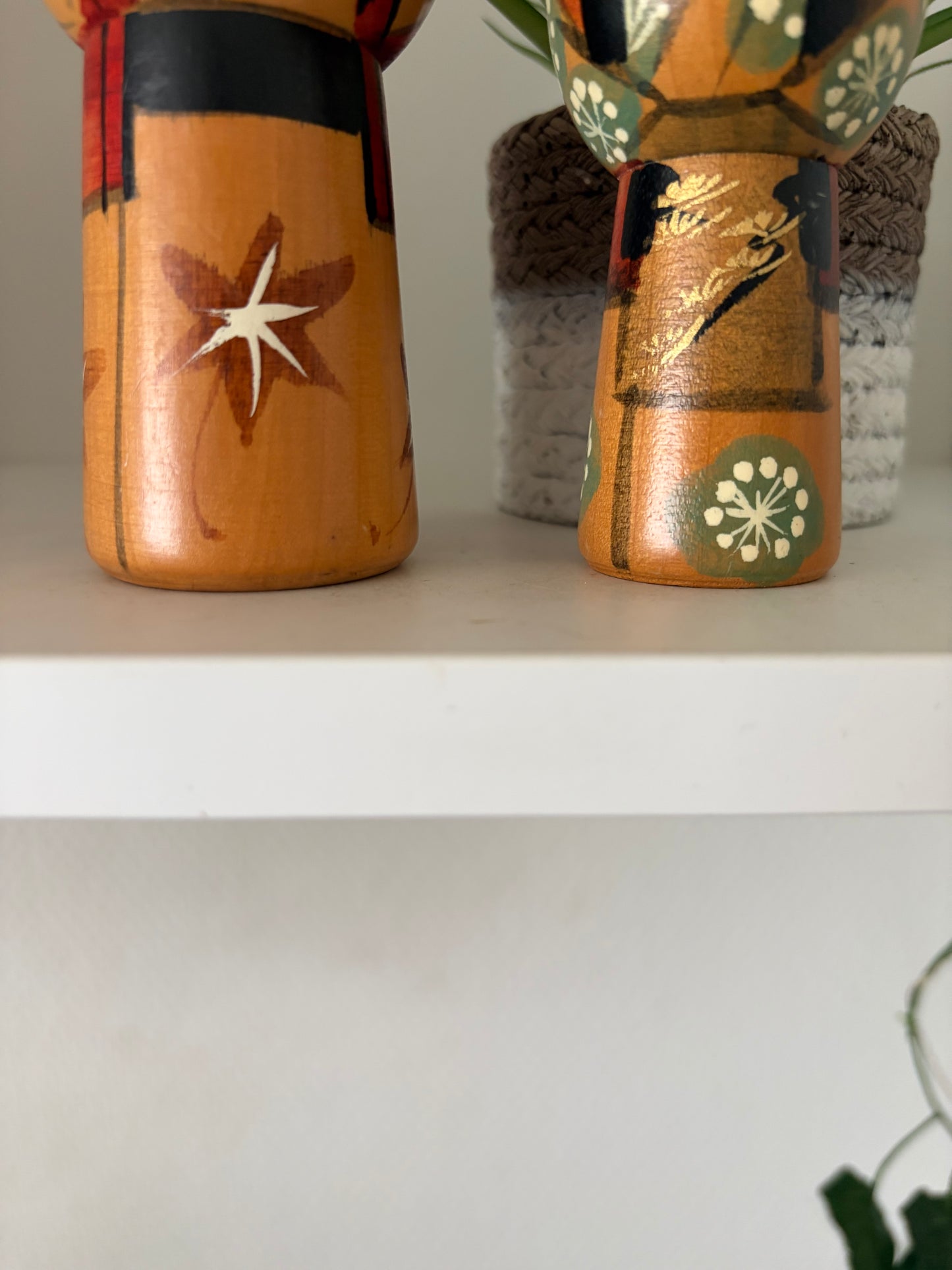 Vintage set creative kokeshi by Hajime Miyashita (1940-)