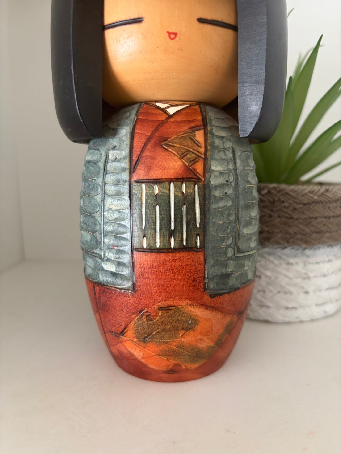 Vintage Gumma kokeshi by Kisaku