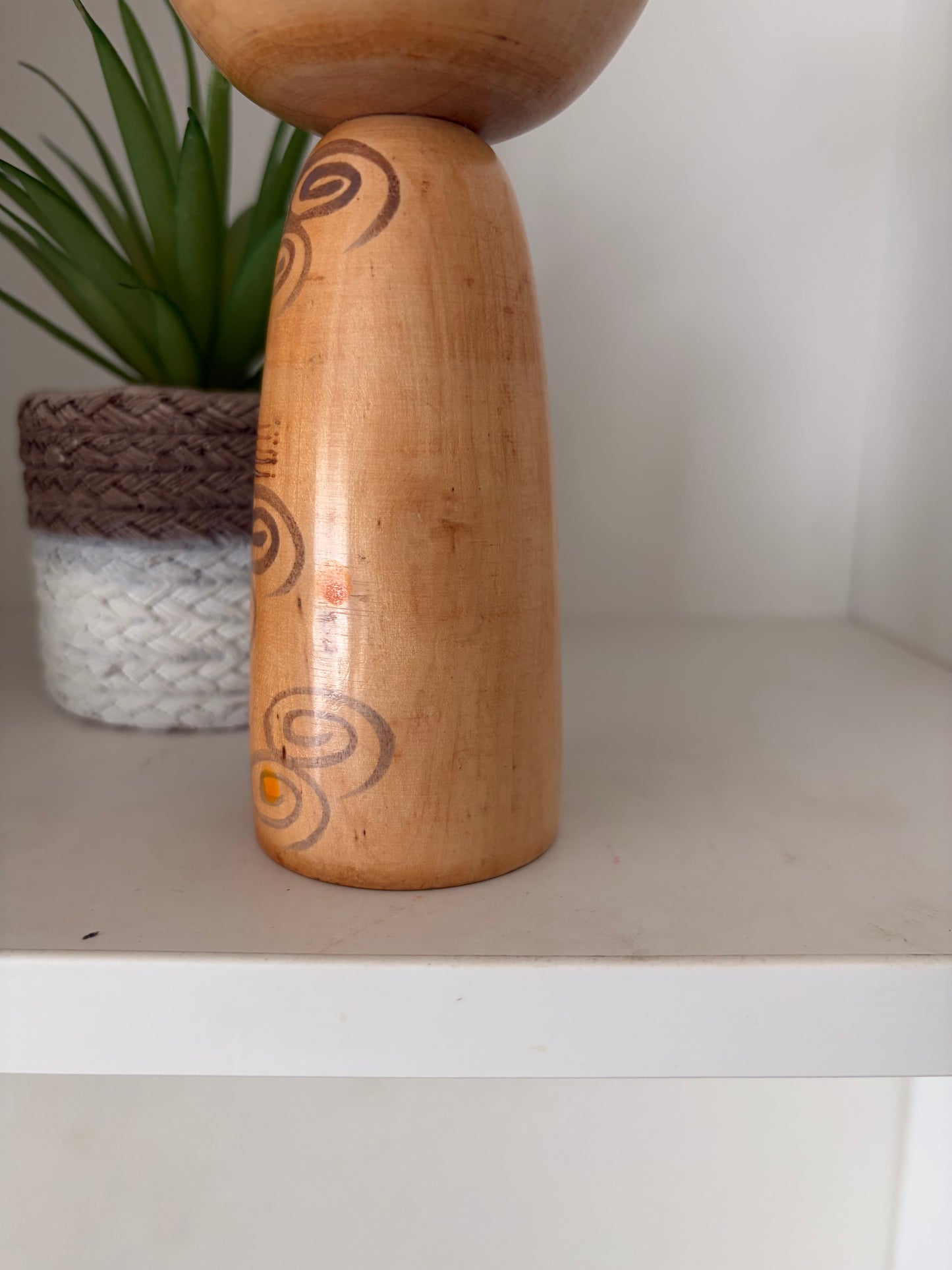 Rare vintage Sosaku kokeshi by Yuji Kawase (1938-)