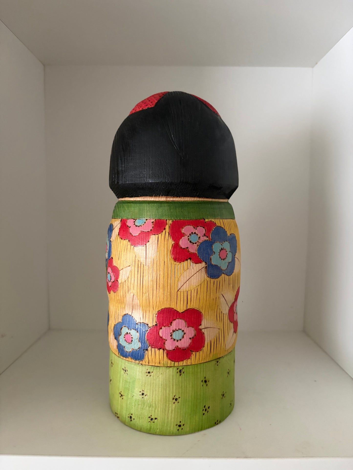 Modern Sosaku kokeshi by Yuko Yamazaki is part of her Easter Series - With box