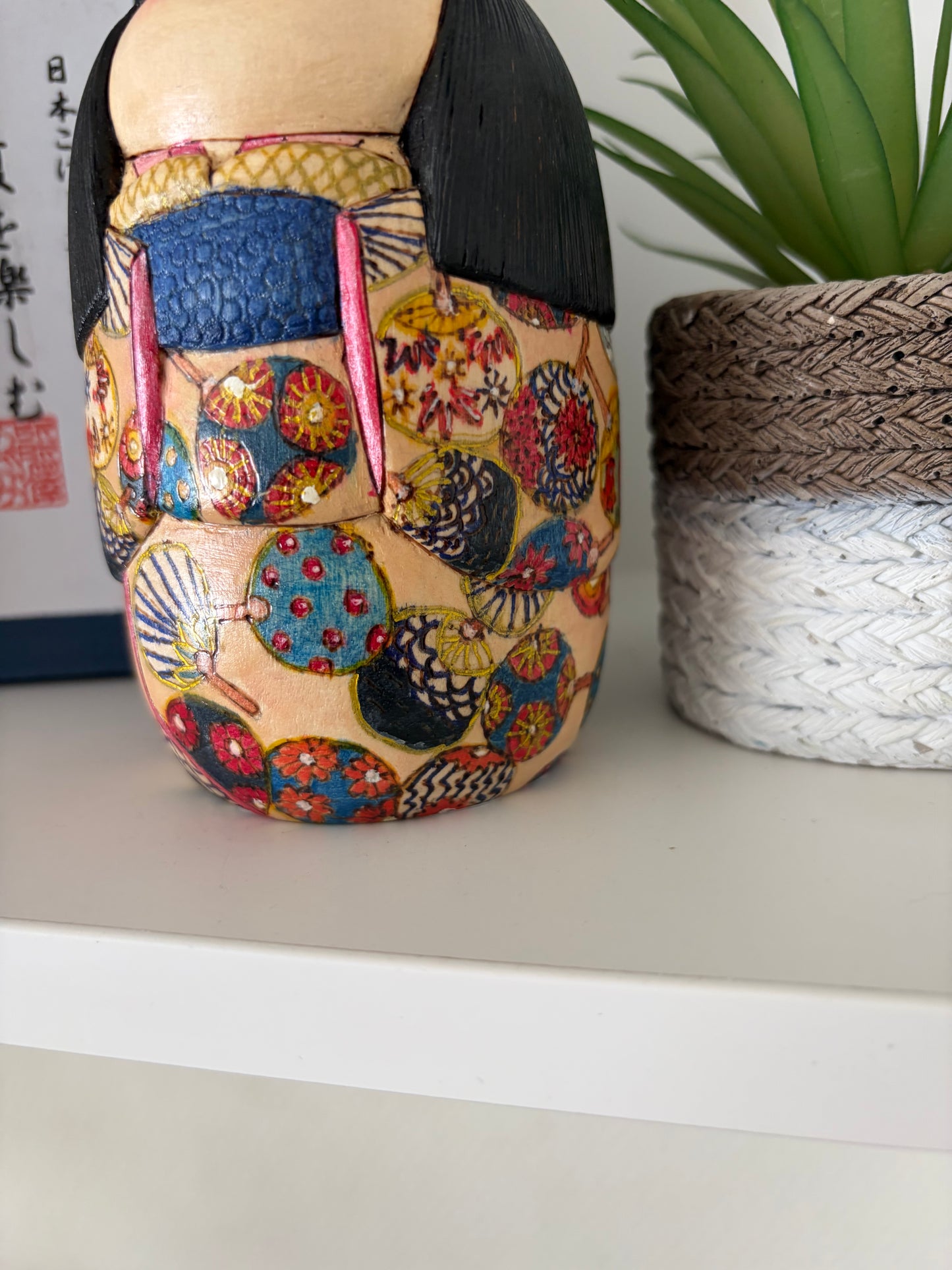 One off a kind Sosaku kokeshi by Megumi Nozawa