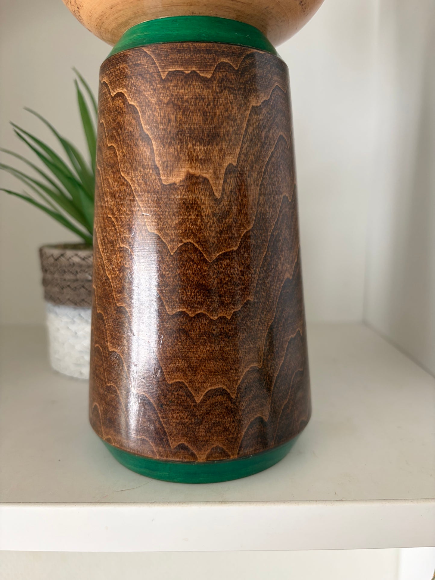 Rare Sosaku Kokeshi By Akinori Takahashi (1957-) - TSUBAKINOKO