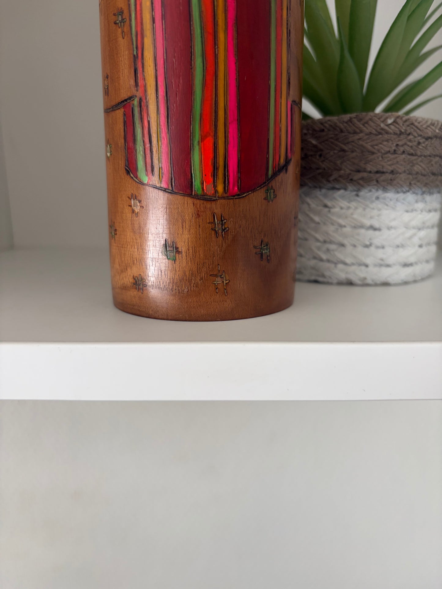 Vintage Creative Kokeshi By Takahashi Akinori (1957-)