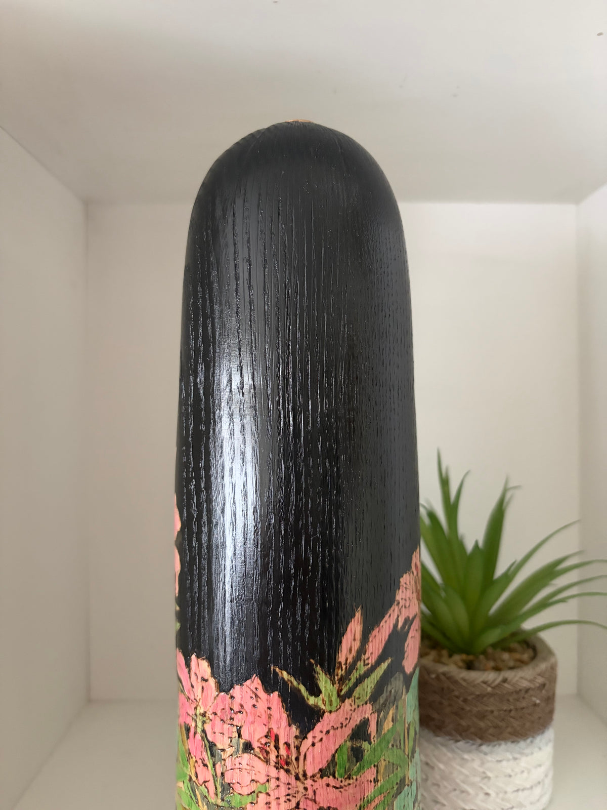 Exclusive one of a kind kokeshi by Yuko Yamazaki