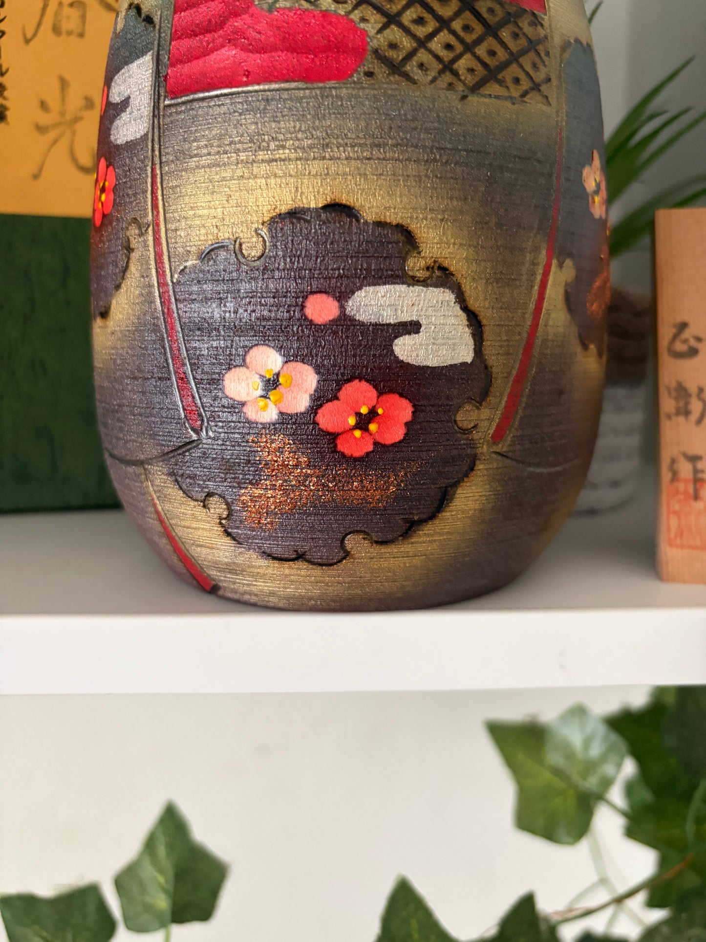 Vintage Gumma kokeshi by Fujikawa Masae