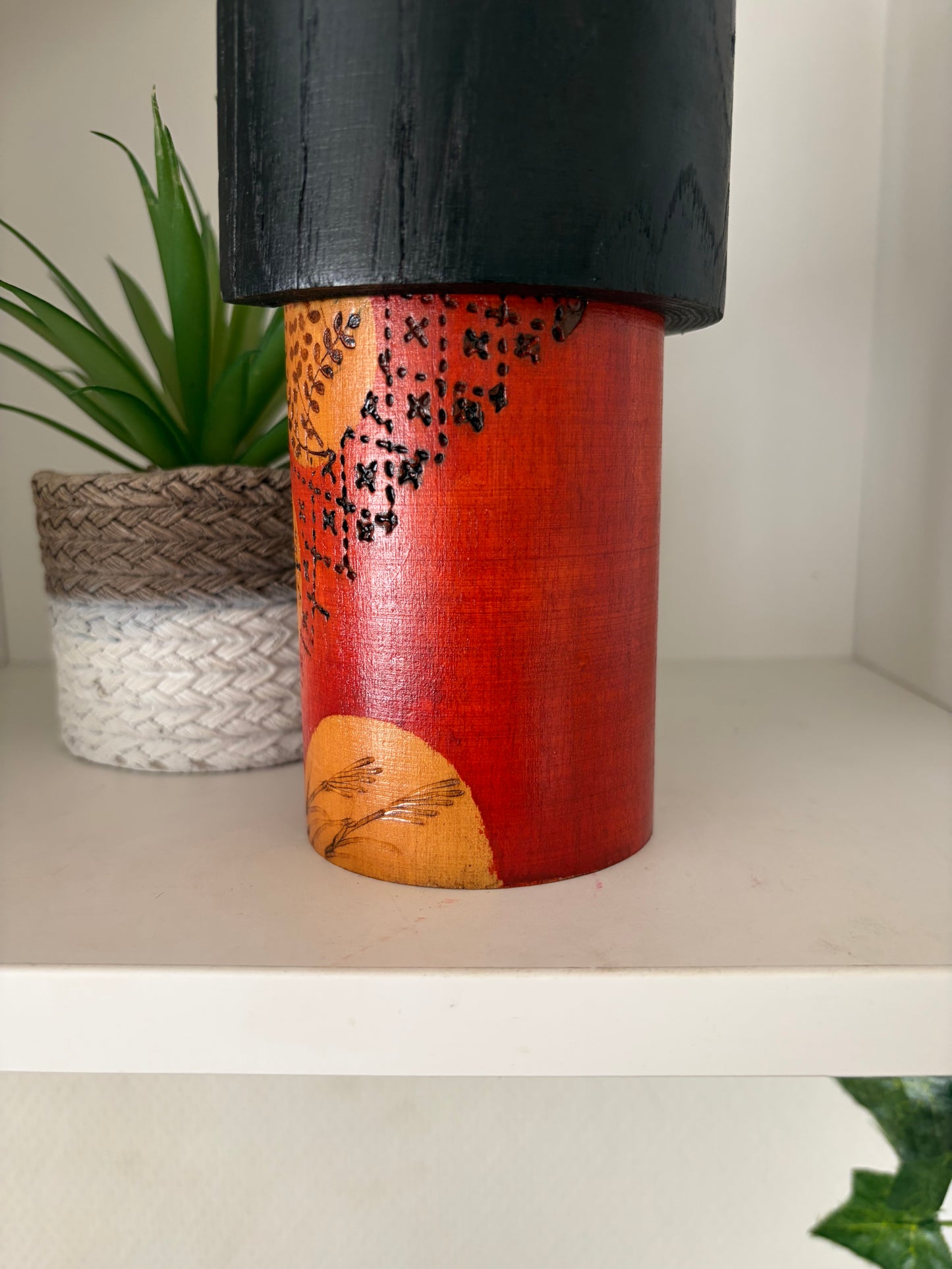 Vintage Gumma kokeshi by Kazuo Takamizawa (1927-)