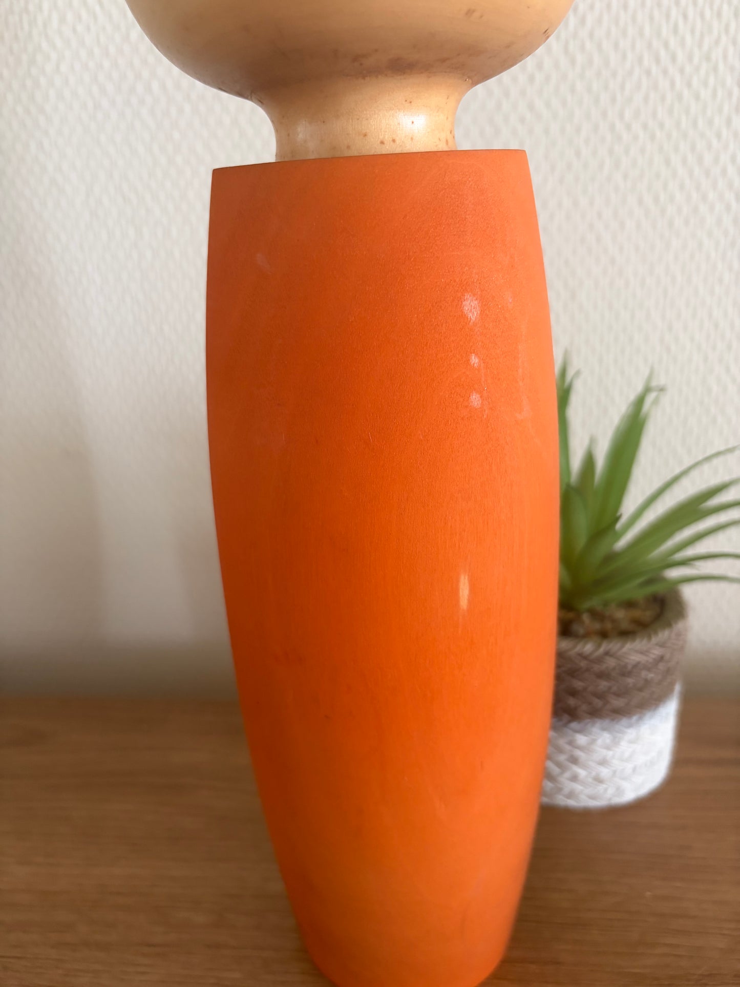 Exclusive vintage Sosaku kokeshi by Aoki Ryoka (1931-)