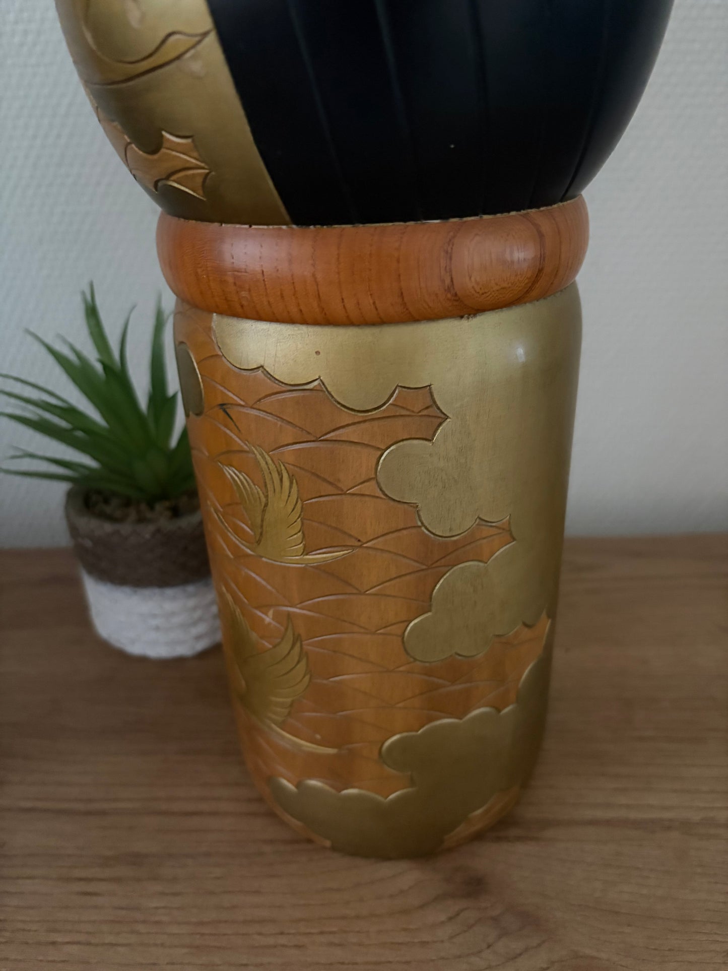 Rare vintage Sosaku kokeshi by Takashi Yoshida (1948-2007)