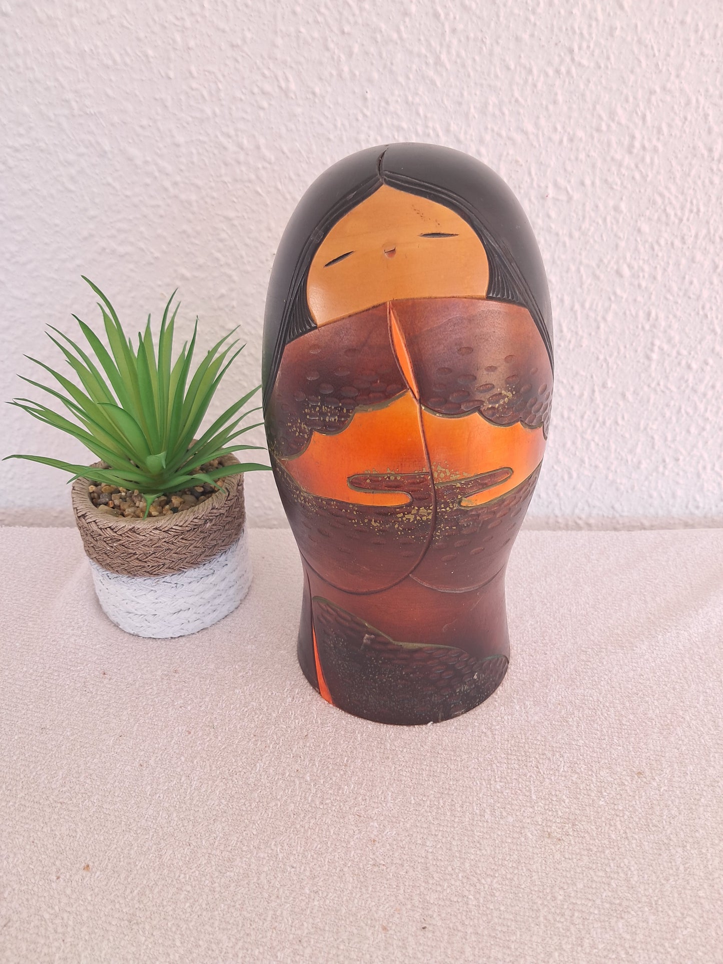 Exclusive Vintage Sosaku Kokeshi by Aoki Ryoka (1931-)