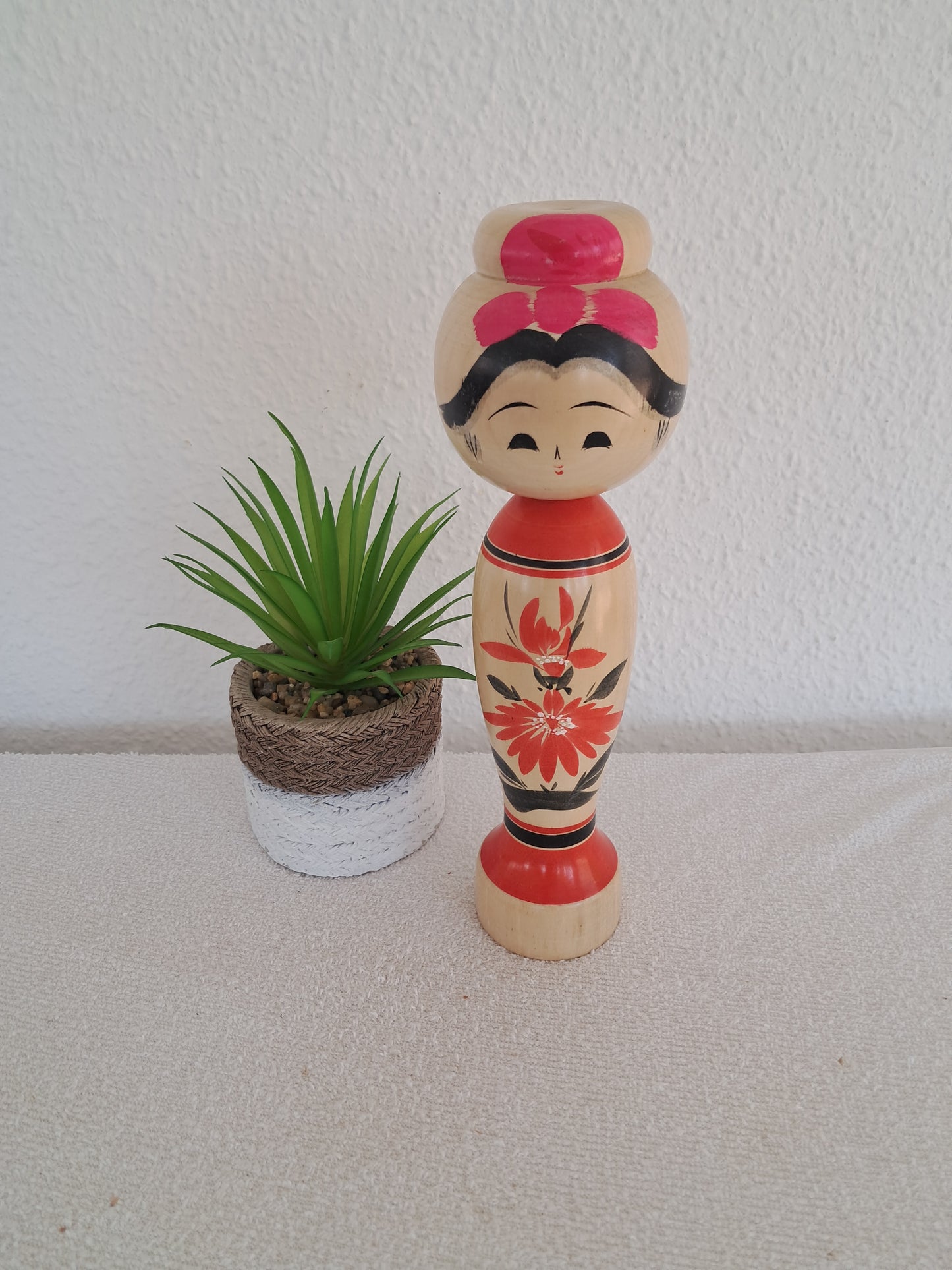 Vintage traditional kokeshi made by Agatsuma Takichi