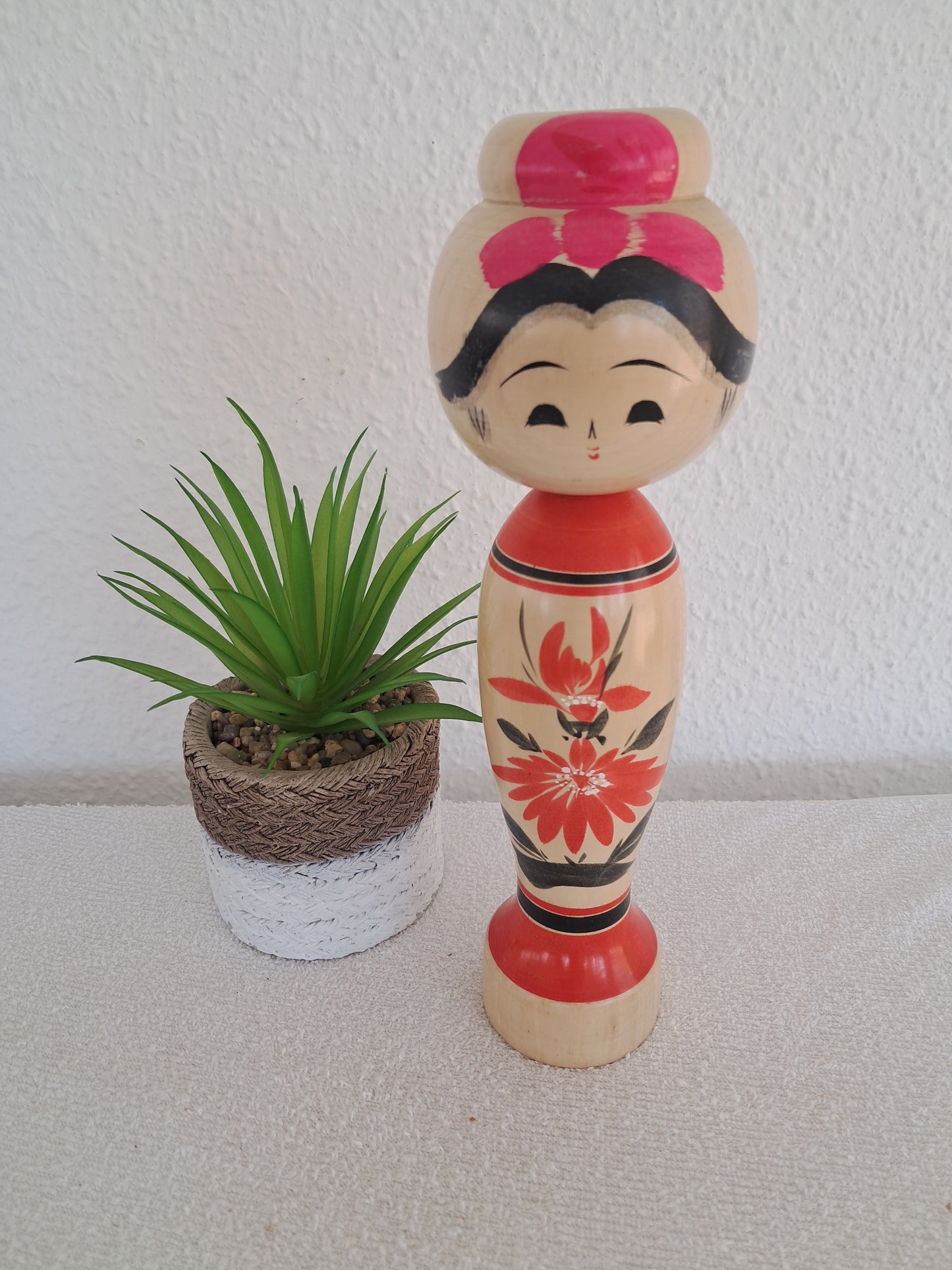 Vintage traditional kokeshi made by Agatsuma Takichi