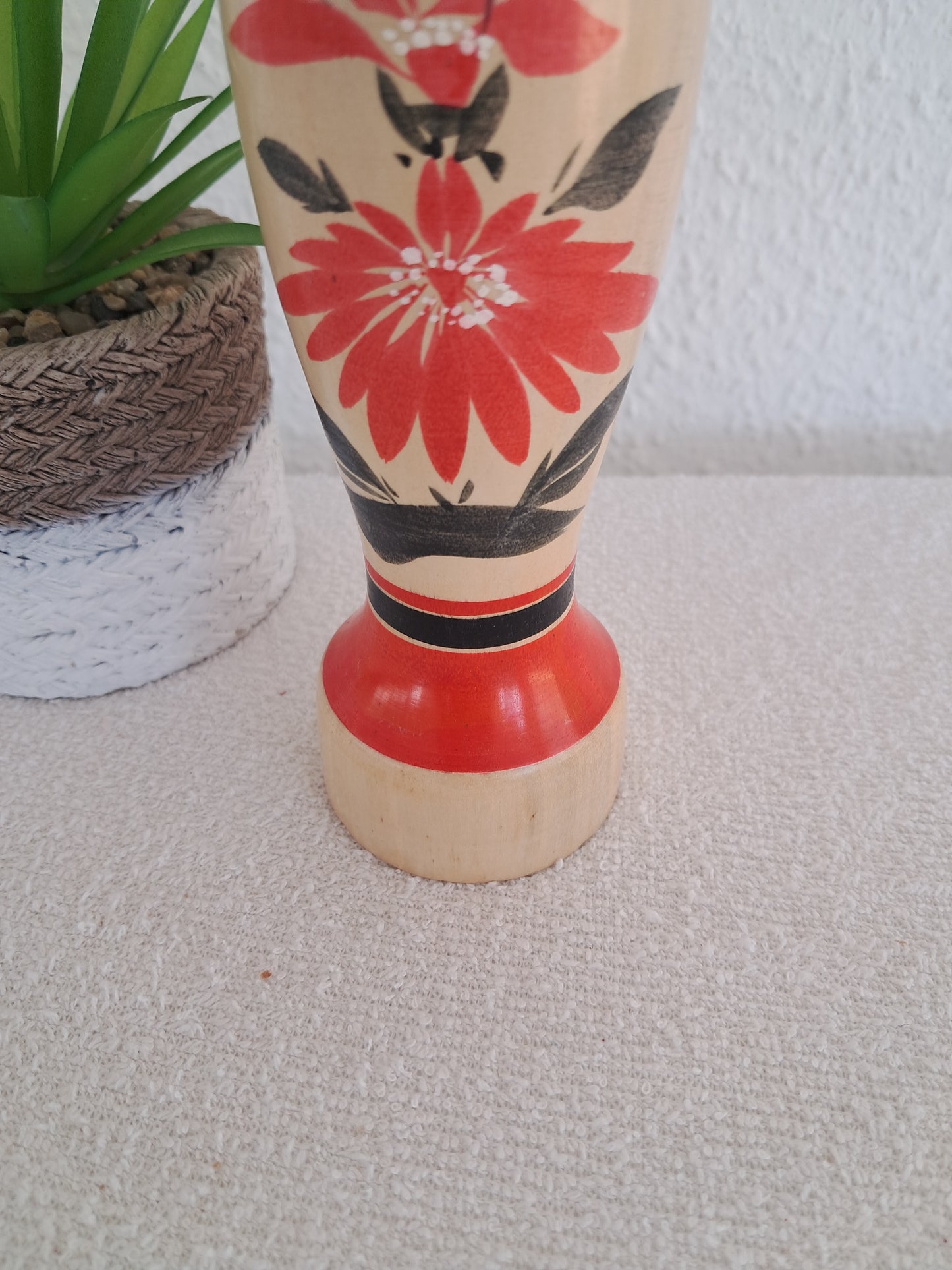 Vintage traditional kokeshi made by Agatsuma Takichi