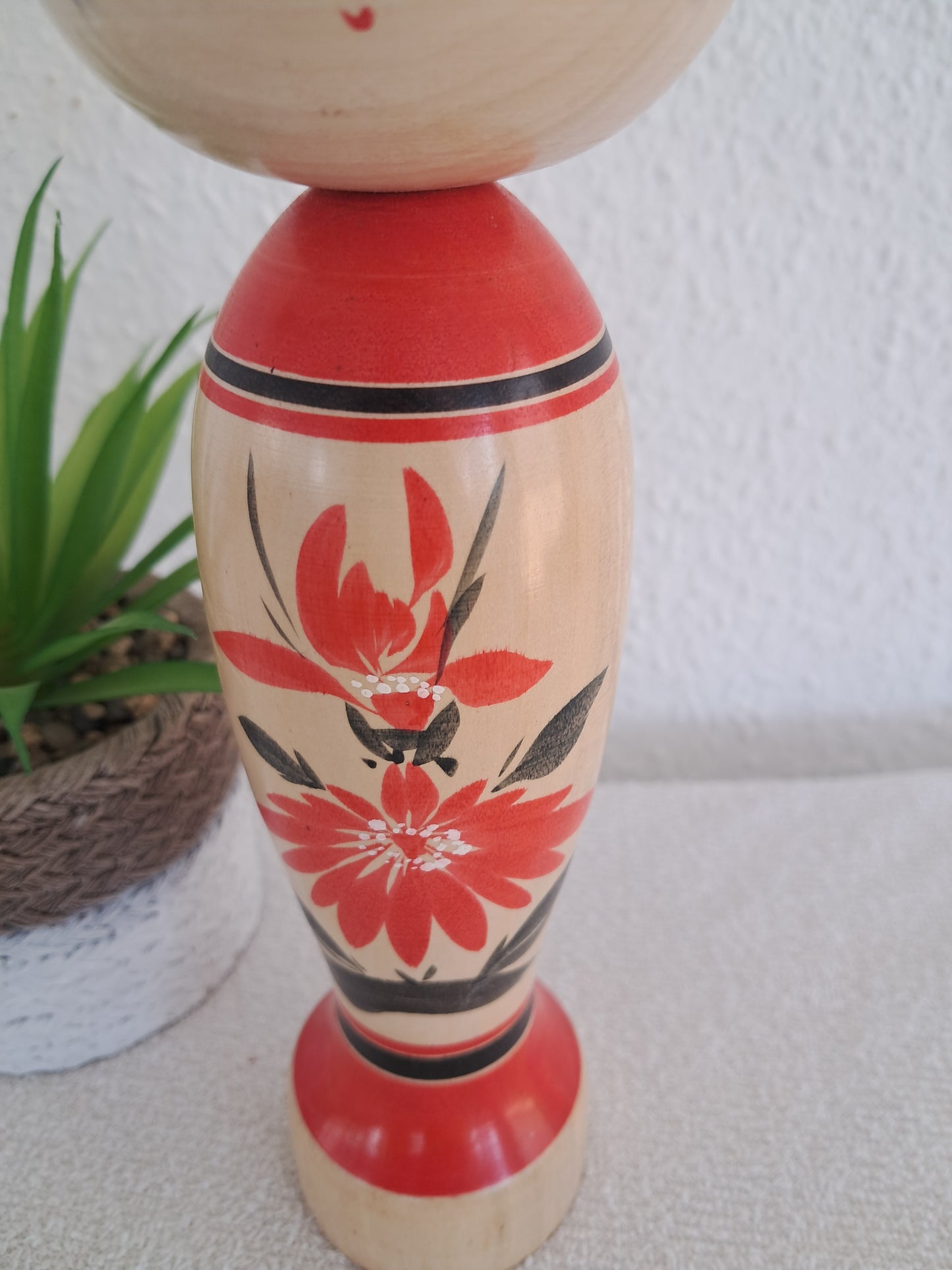 Vintage traditional kokeshi made by Agatsuma Takichi