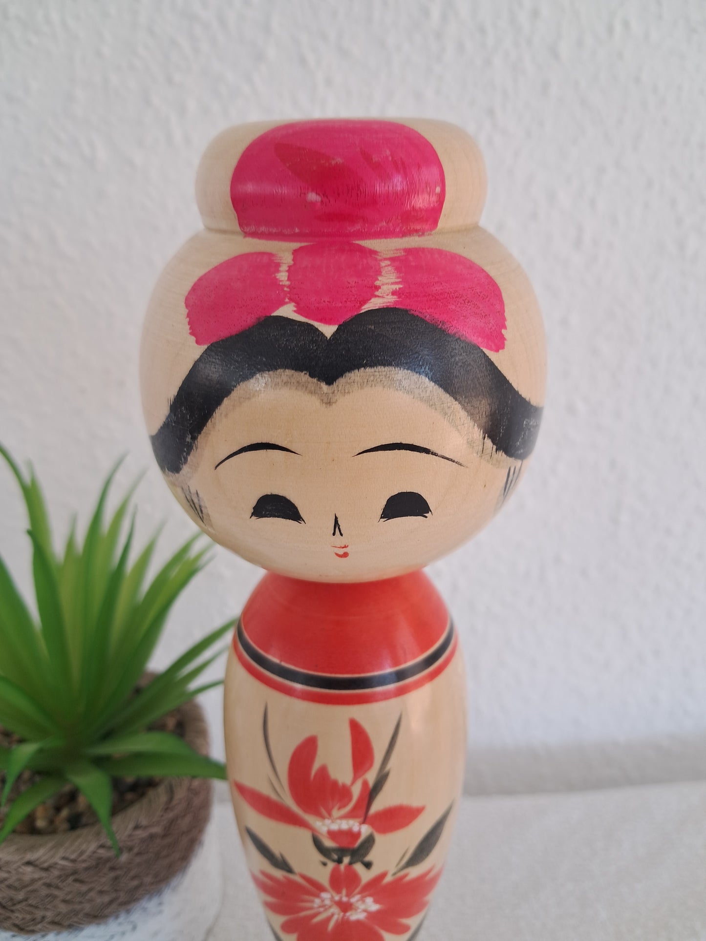 Vintage traditional kokeshi made by Agatsuma Takichi