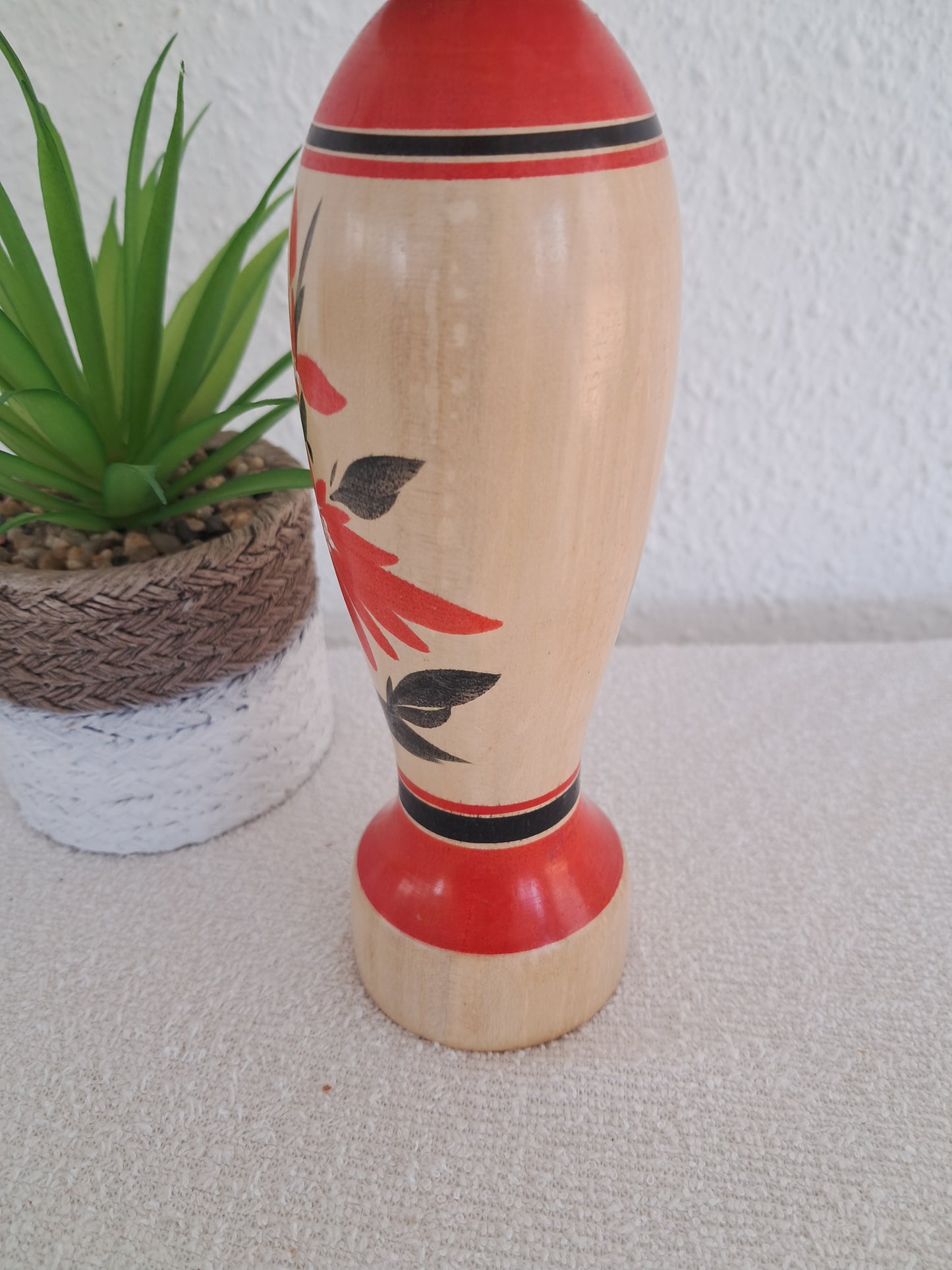 Vintage traditional kokeshi made by Agatsuma Takichi