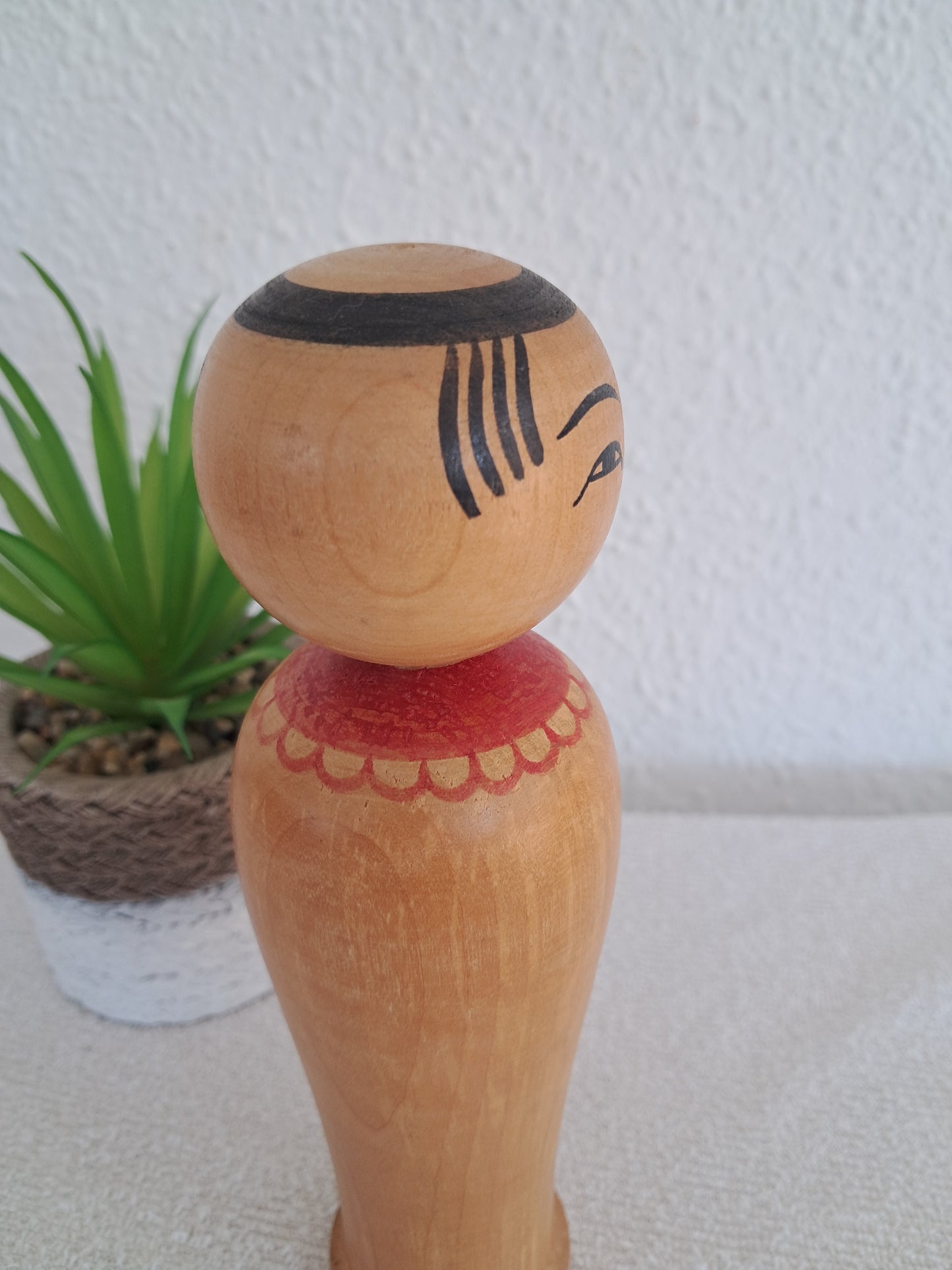 Vintage Nanbu kokeshi by Sakashita Takao (1944-2014)