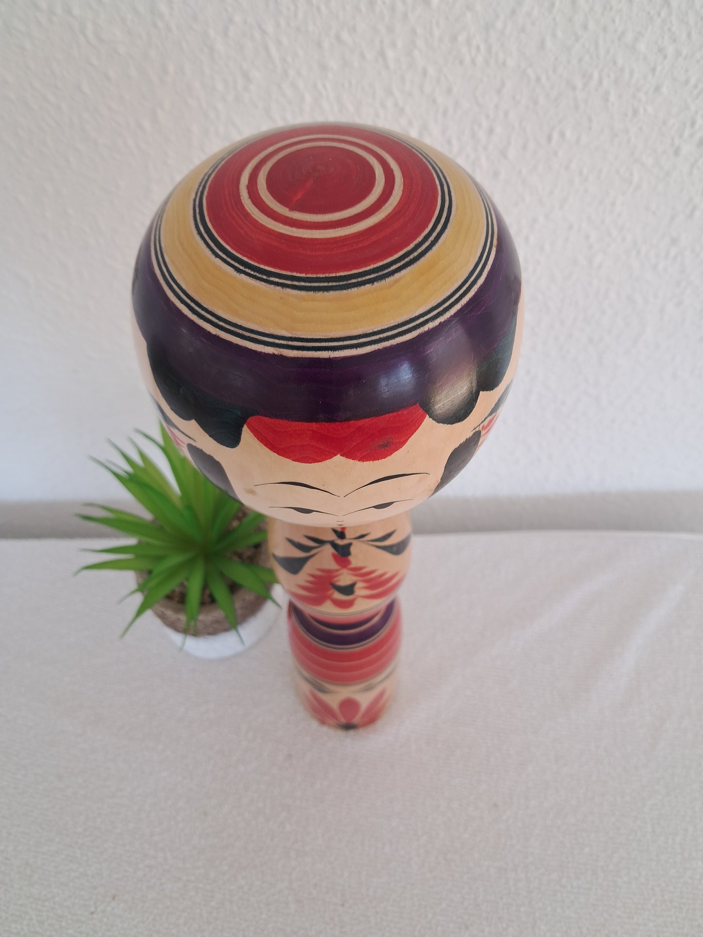 Vintage big Yajiro kokeshi made by Takazawa Noriichi (1941～)